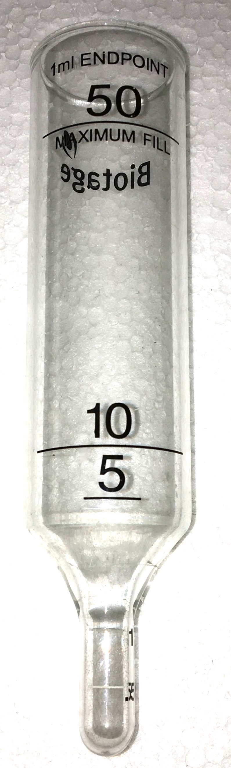 Used Biotage C128511 Evaporation Tube Set with Rack