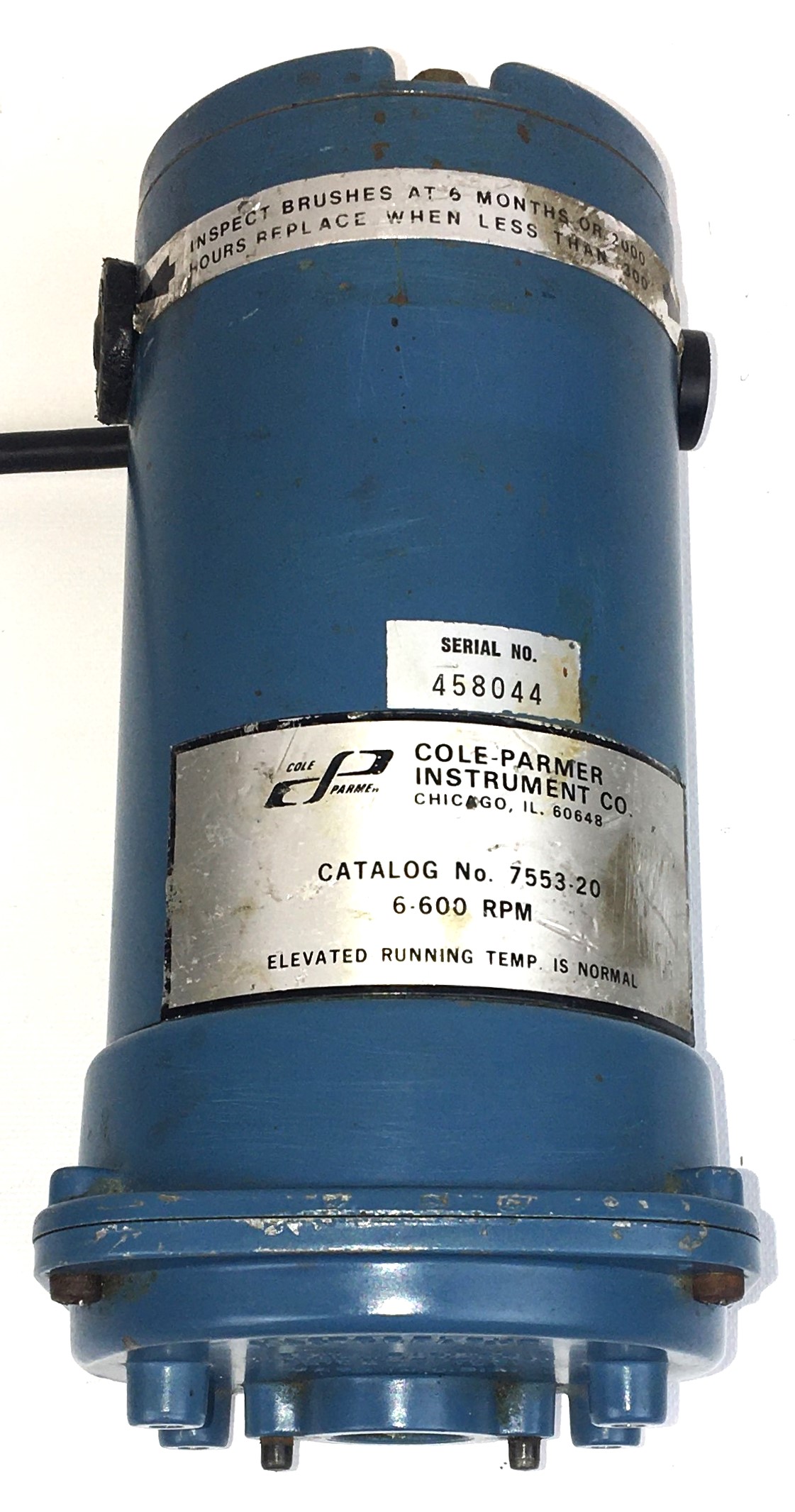 Used Cole-Parmer Masterflex 7553-20 Pump Drive with Solid State Speed Control (6-600rpm)