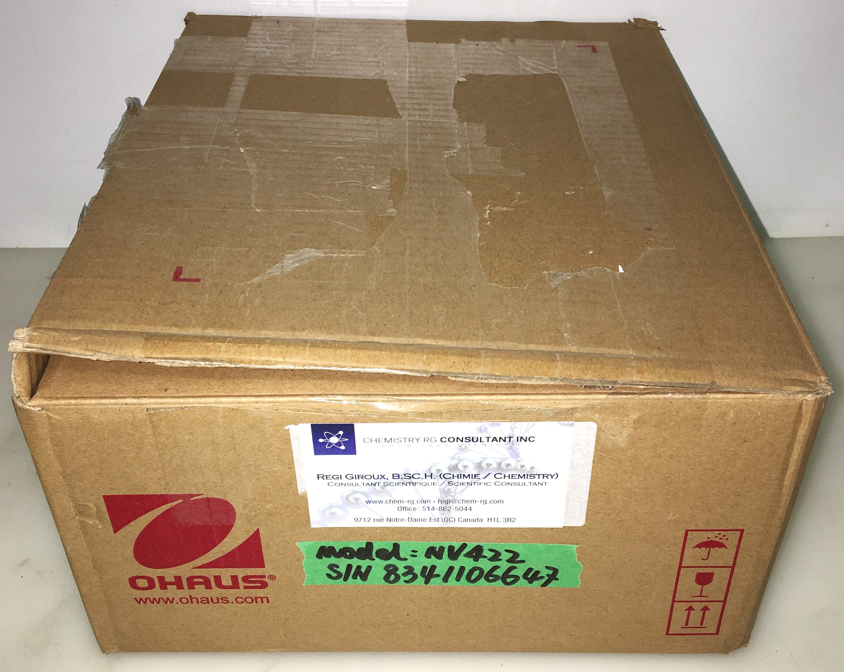 New Open Box Ohaus Navigator NV422 Portable Balance (420g x 0.01g) 