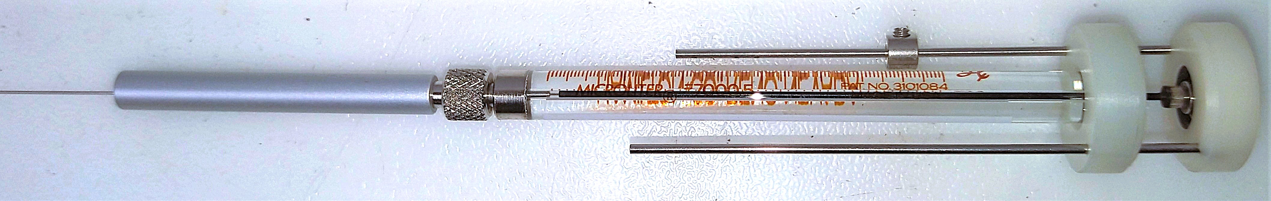 New Open Box Hamilton 86254S Microliter (#7000.5) 0.5μL Injection Syringe with Guide