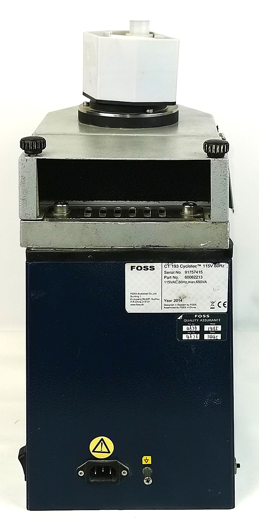 Used Foss CT 193 Cyclotec Sample Mill