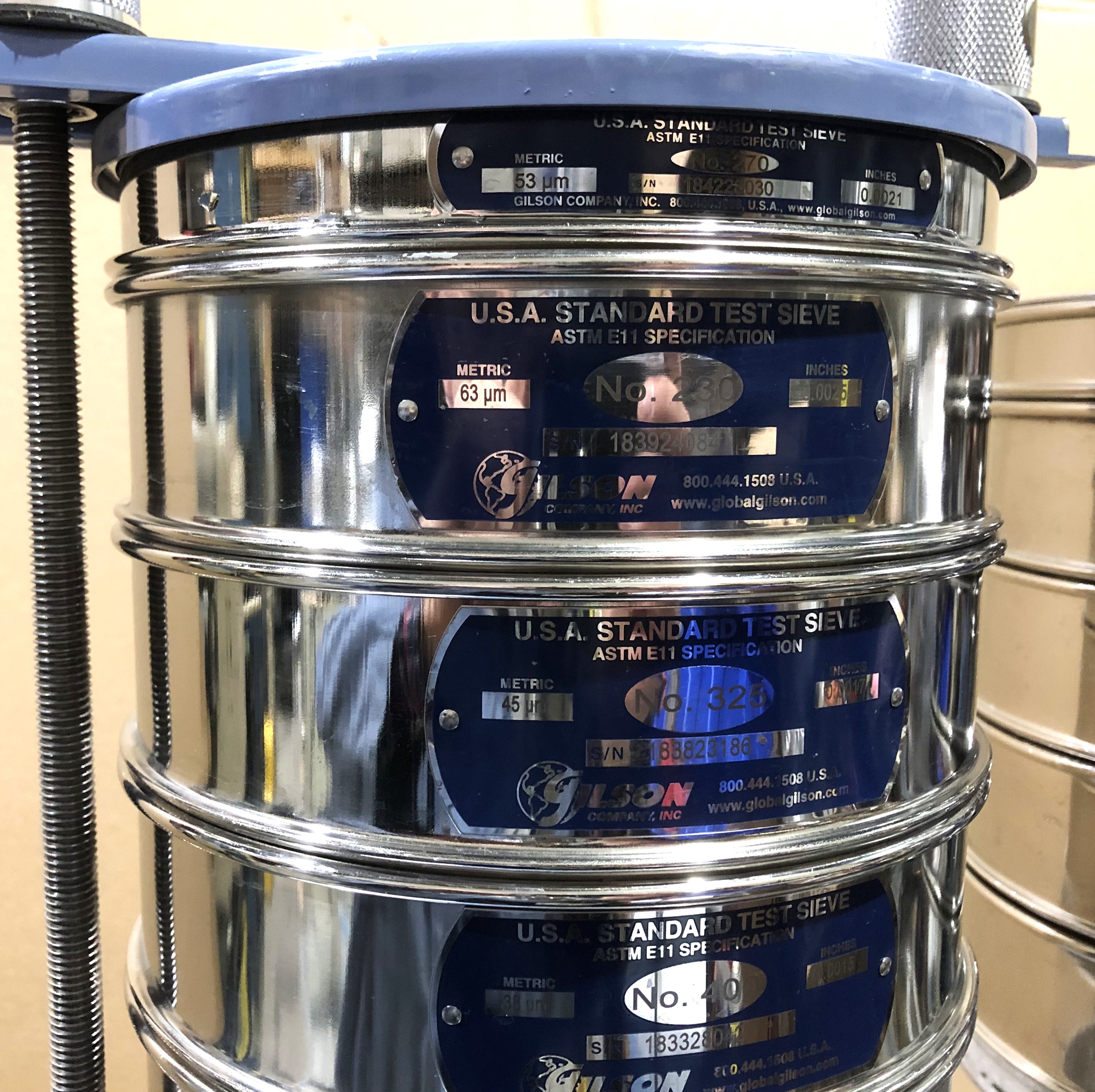 Used Gilson SS-8R Tapping Sieve Shaker