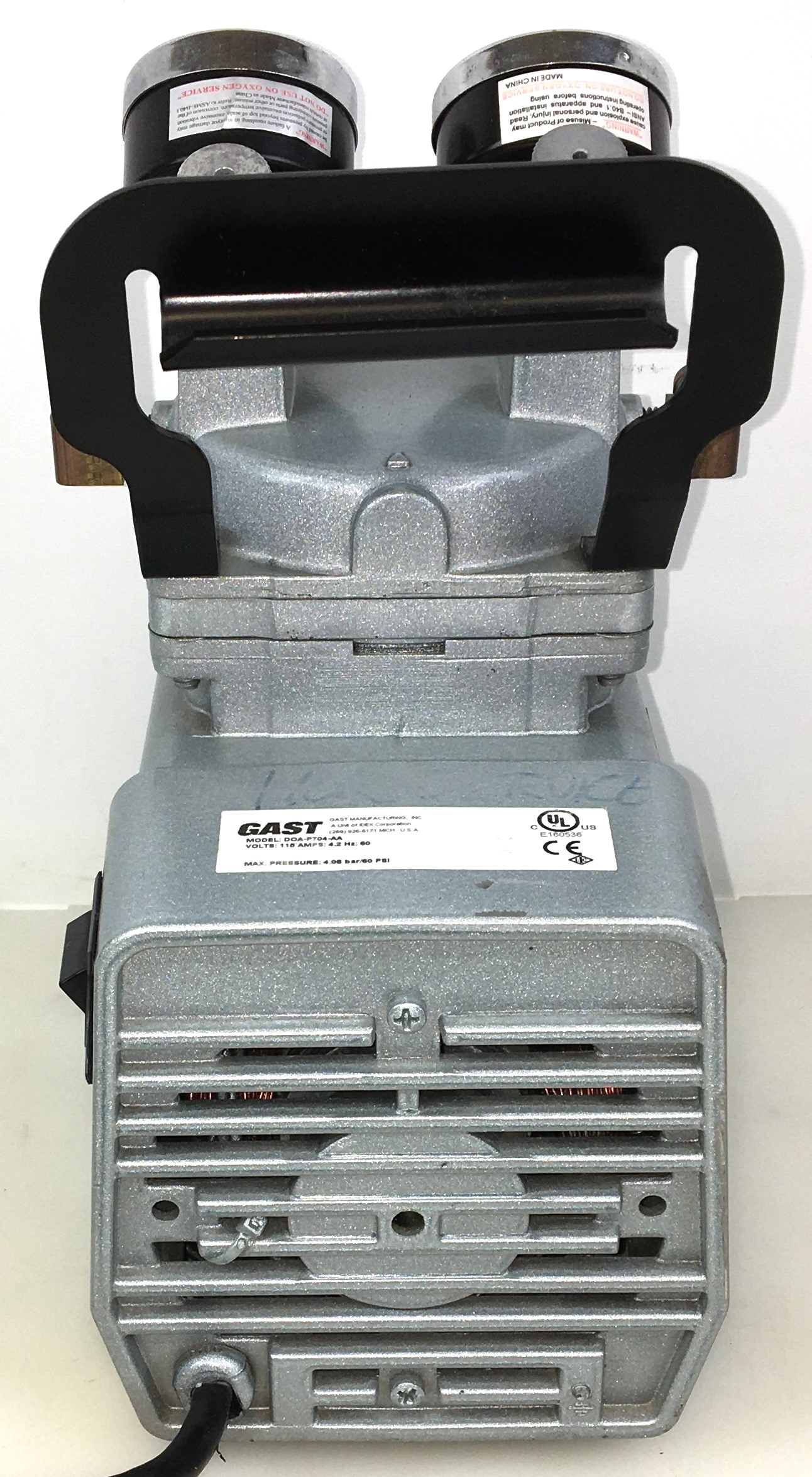 Used Gast DOAP704AA HighCapacity Vacuum Pump for Sale at Chemistry