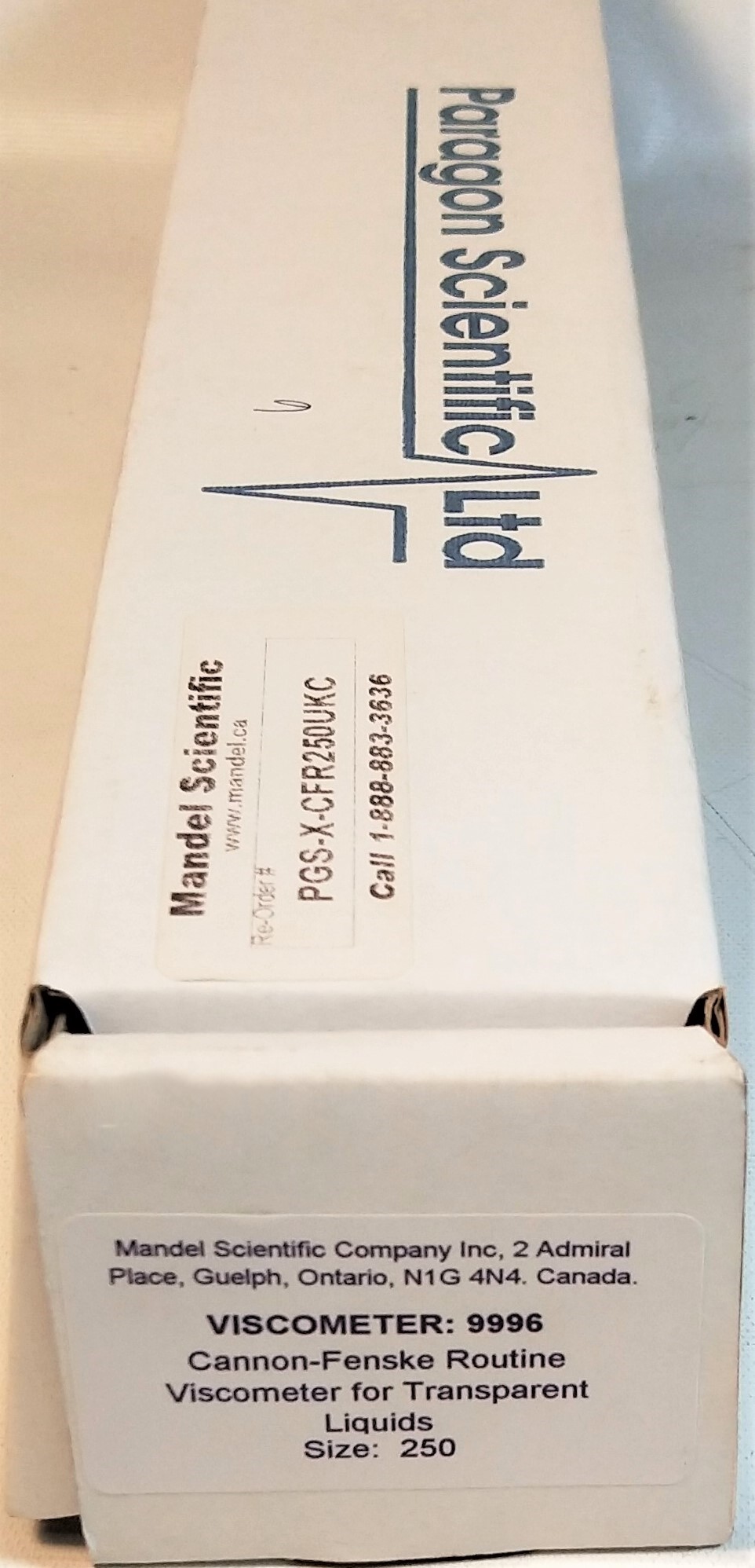 New Open Box Cannon-Fenske CFRC-250 Certified Routine Viscometer Tube (Size 250)