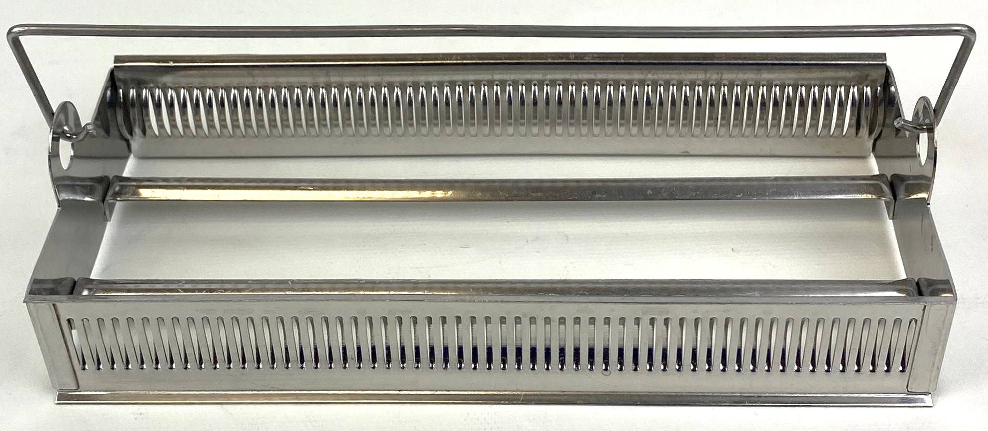 Used Eisco BI0106B Aluminum Staining Rack (50 Slide)