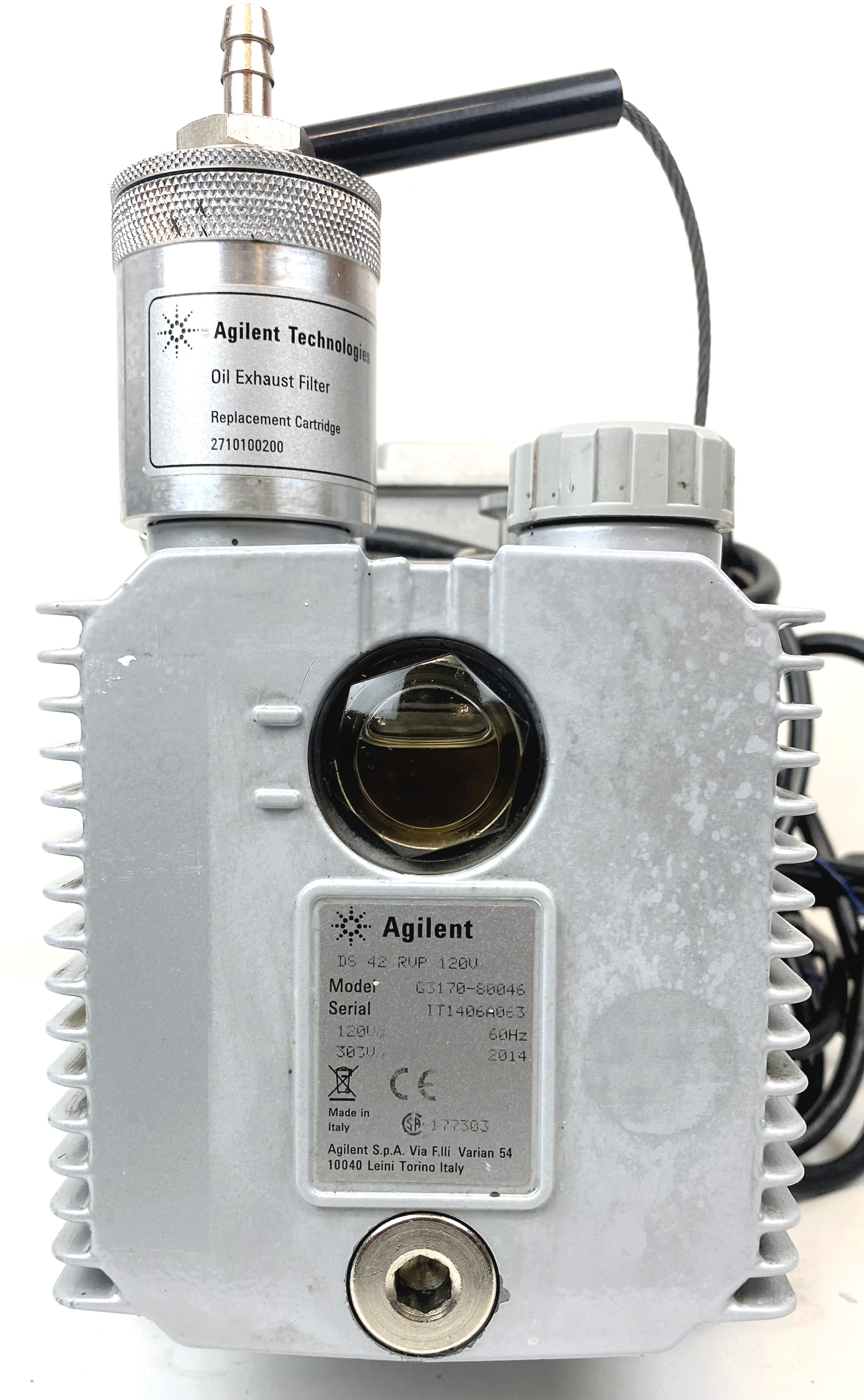 Used Agilent DS 42 Rotary Vacuum Pump with Oil Exhaust Filter (1.2cfm)
