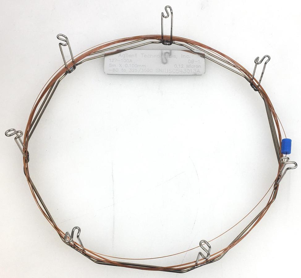 Used Agilent DB-1 (127-100A) Capillary Column (5M × 0.10mm x 0.12µm)