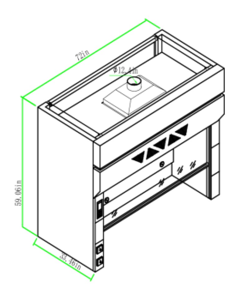 New Winband 6-Ft Standard Fume Hood