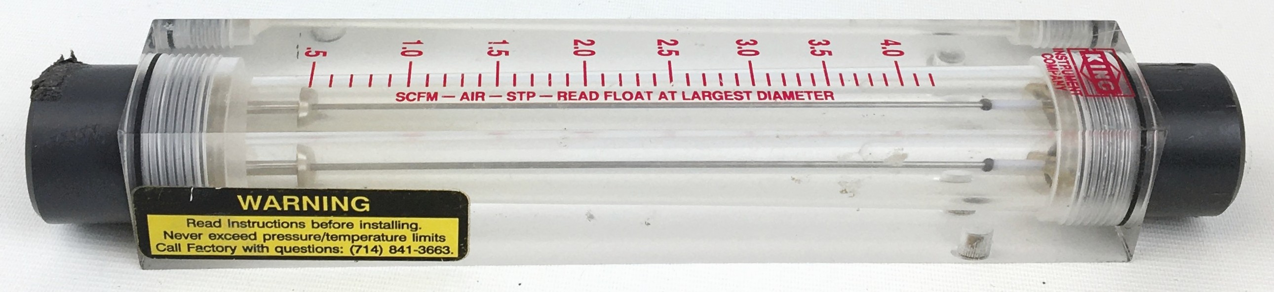Used King 7511 Series Rotameter (127mm/5")