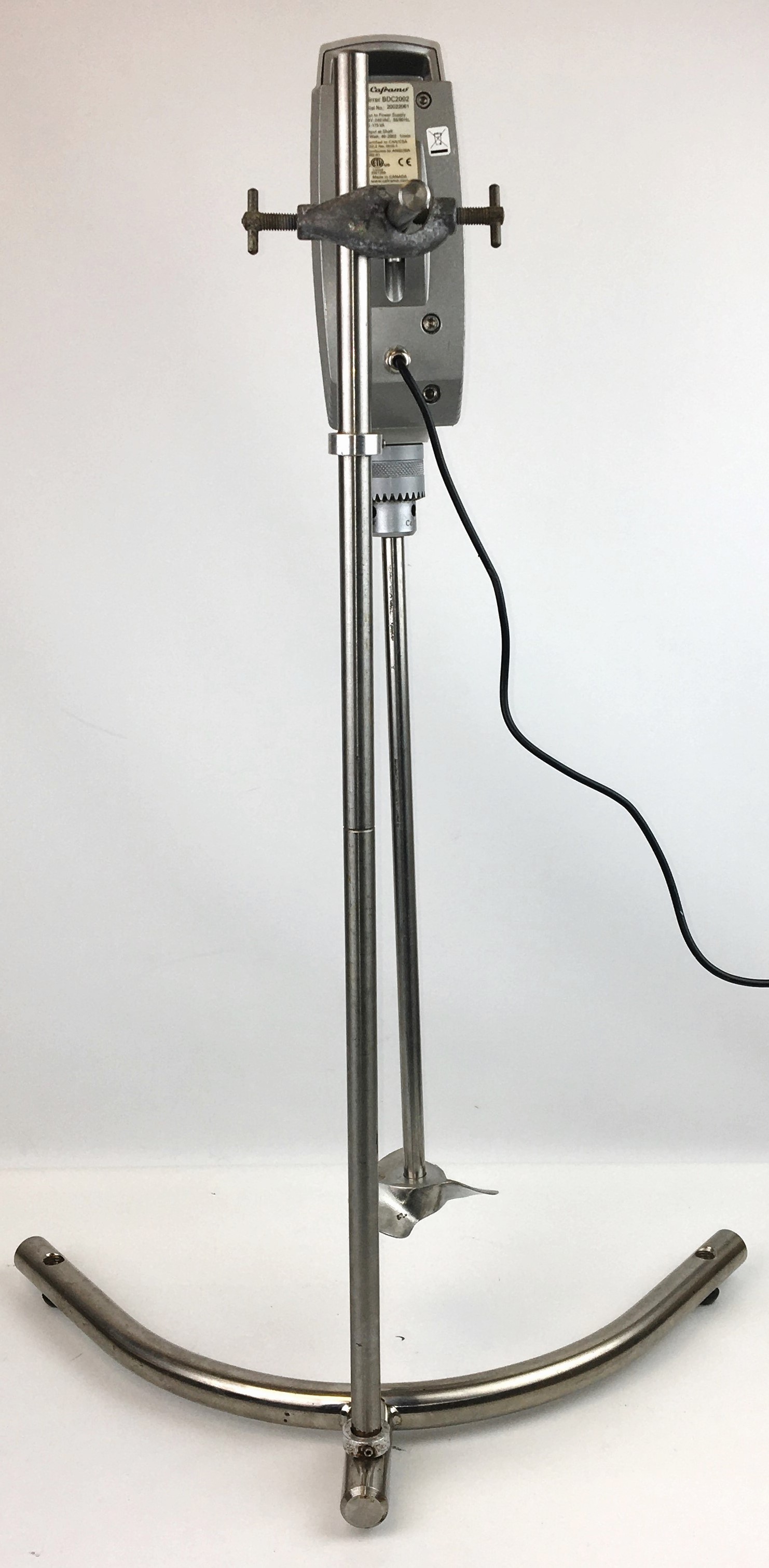 Used Caframo Compact Digital BDC2002 Overhead Stirrer with A166 Impeller