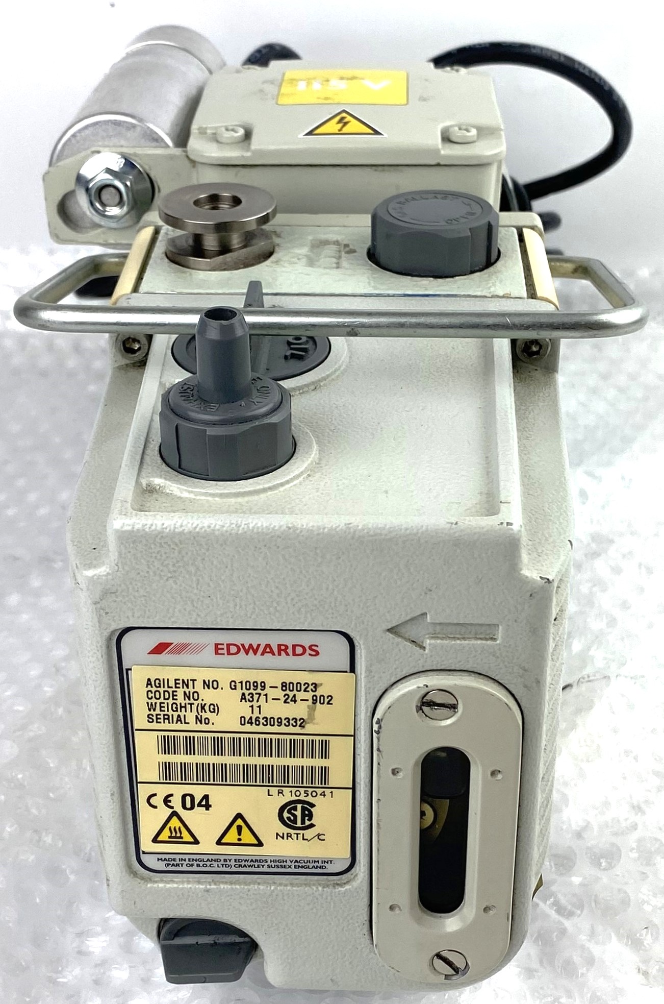 Used Edwards E2M1.5 (Agilent G1099-80023) Rotary Vacuum Pump (1.2cfm)