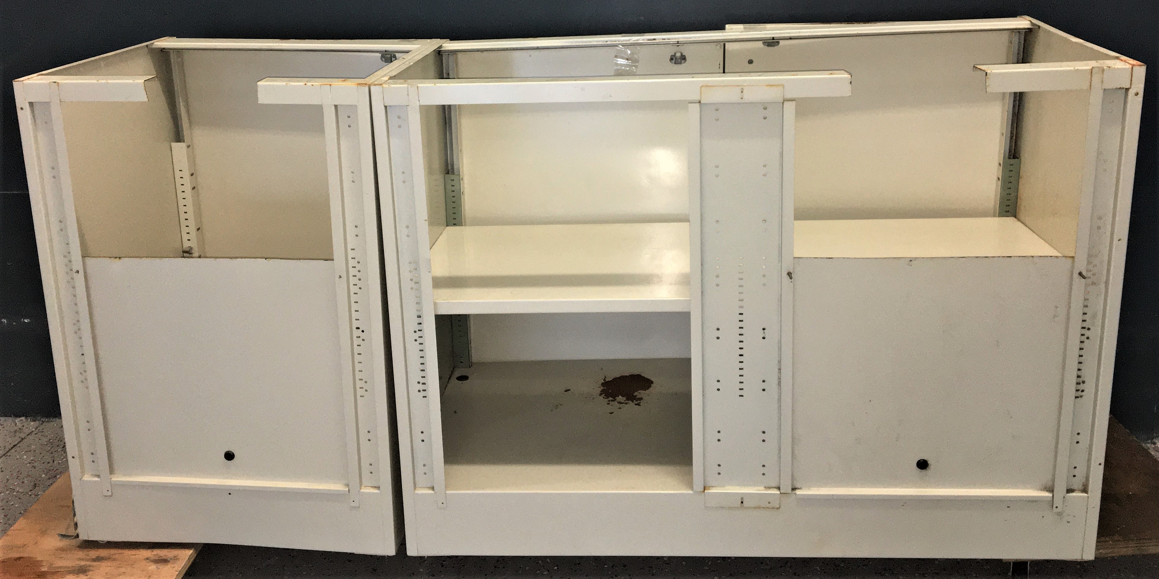 Used Mott 6-Ft Base Cabinet for Fume Hood