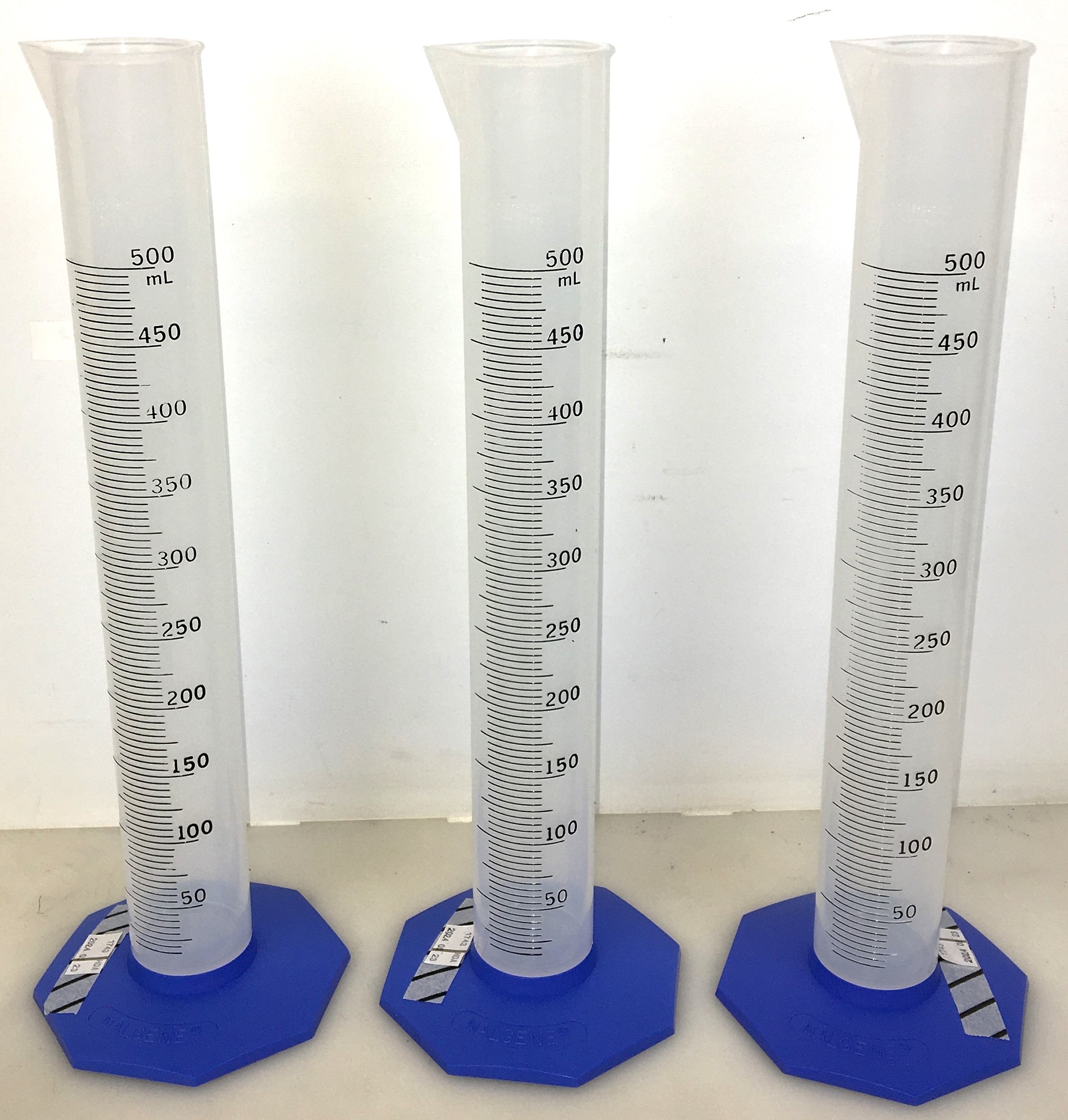 Used Nalgene 3662-0500 Plastic Graduated Cylinder - 500mL