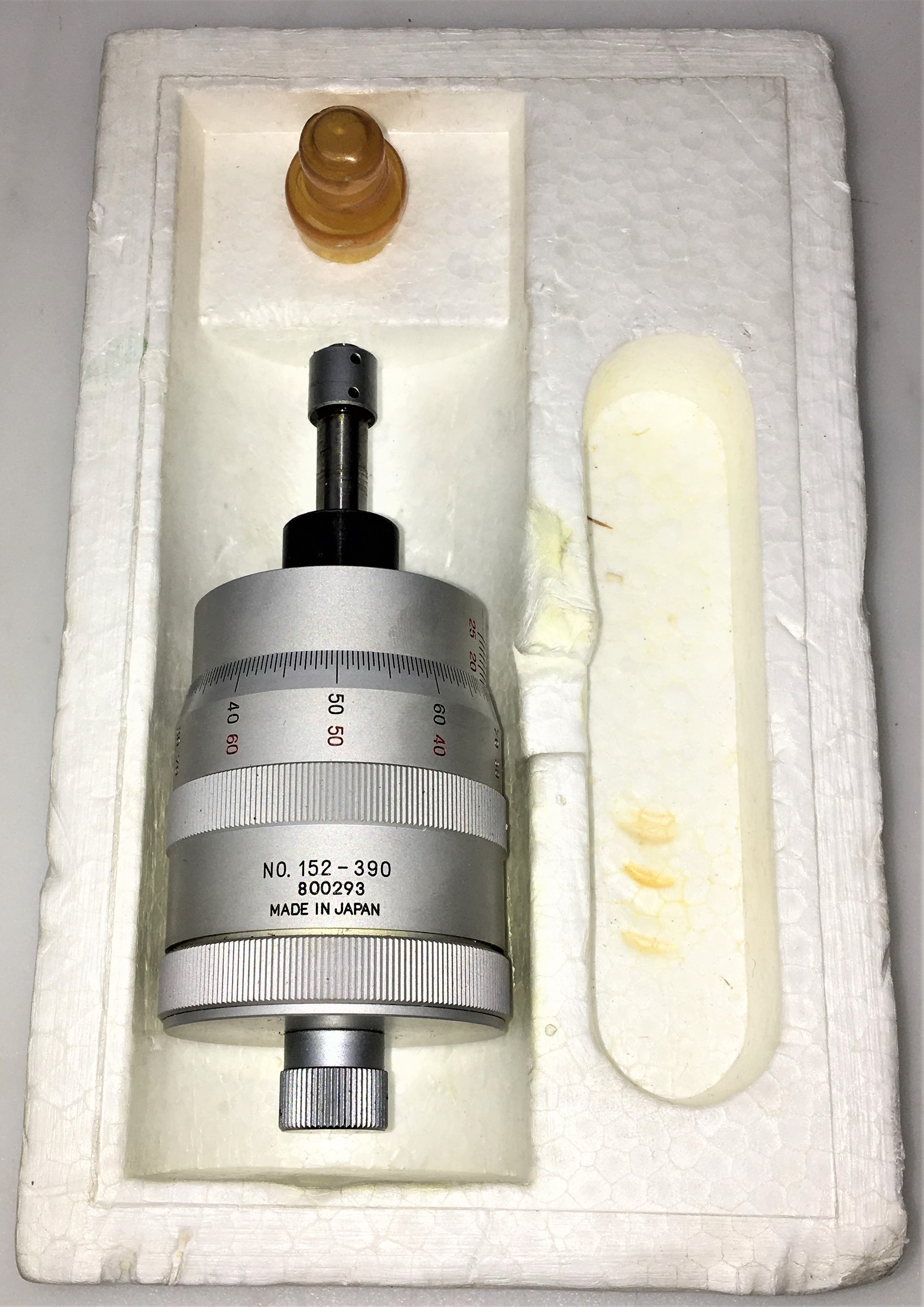 New Open Box Mitutoyo 152-390 Micrometer Head for XY Stage: 0-25mm (X-Axis)