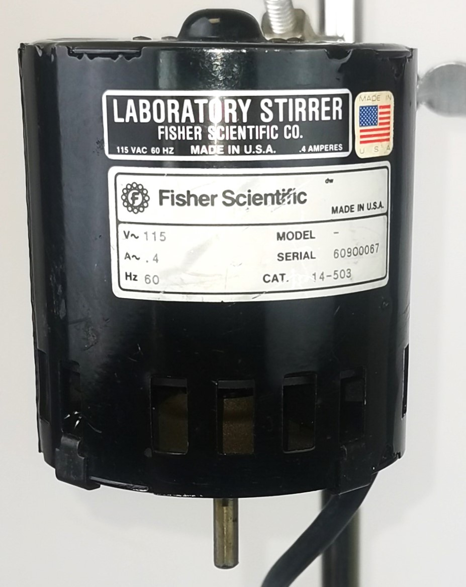 Used Fisher Scientific 14-503 Fixed-Speed Overhead Stirrer Motor