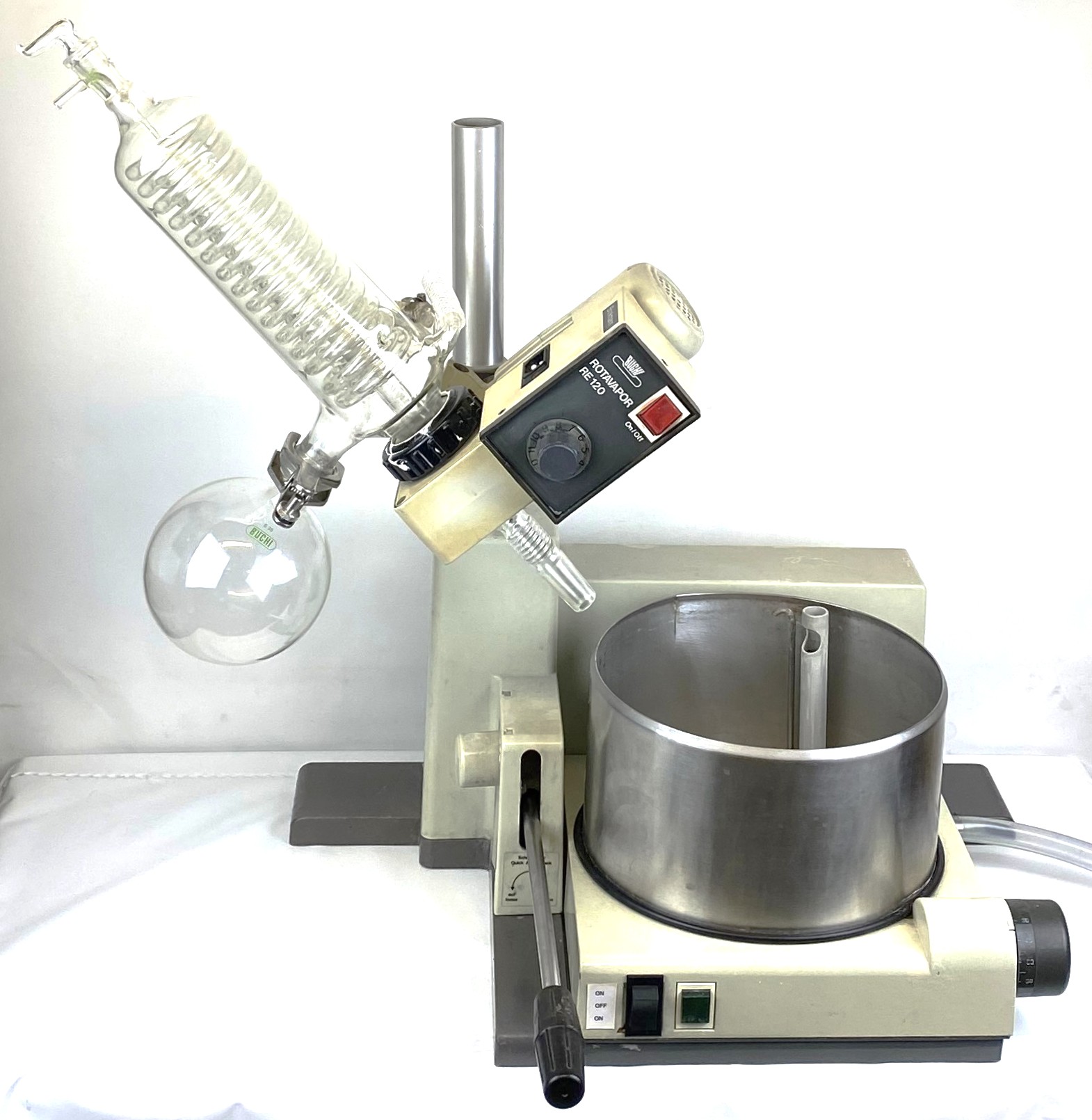 Used Buchi Rotavapor RE-120 Rotary Evaporator with B-465 Bath - COMPLETE