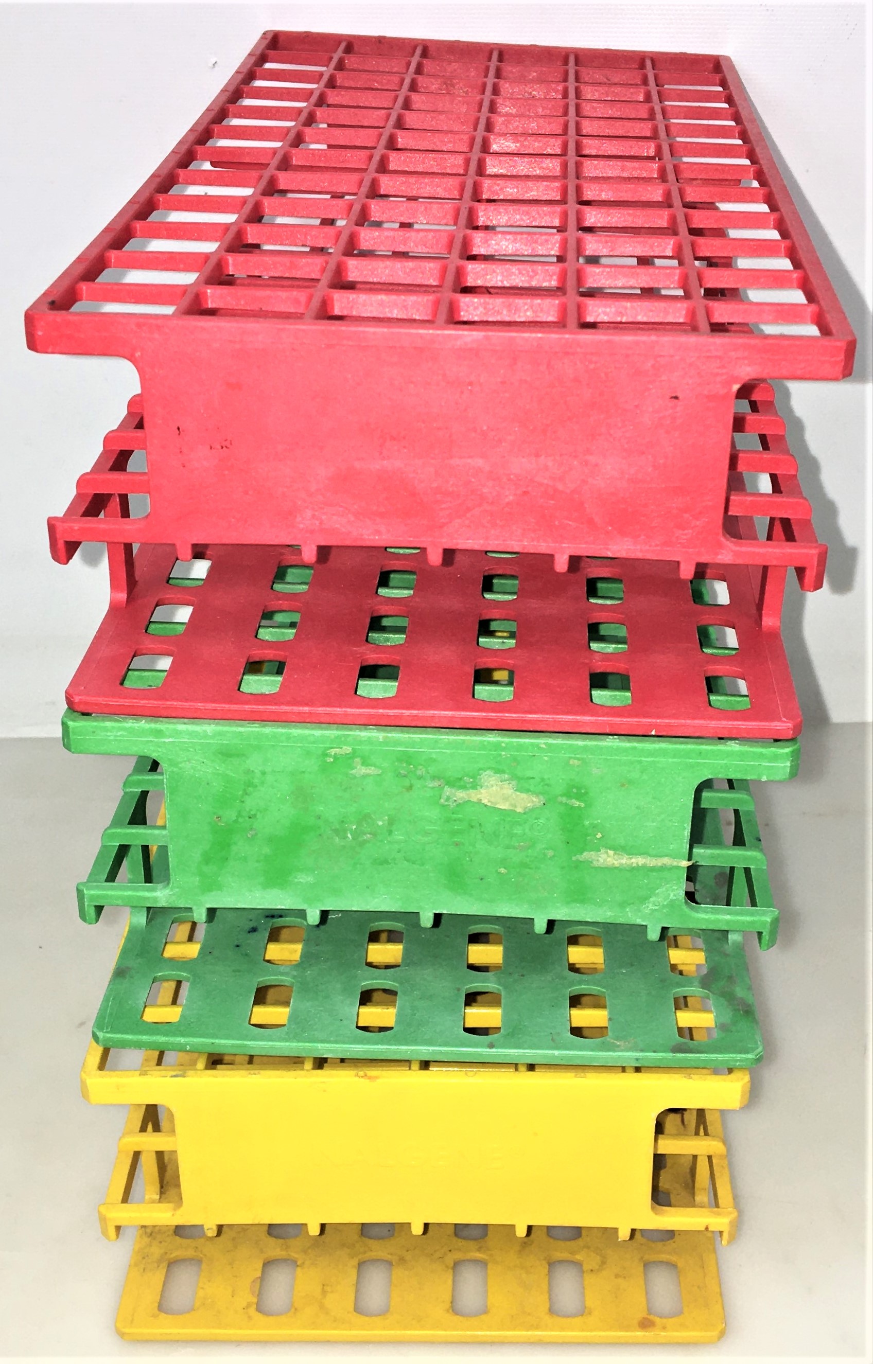 Used Nalgene 5970 Unwire Polypropylene Test Tube Rack
