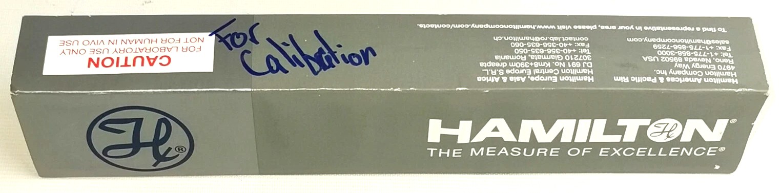 Used Hamilton 81265 Gastight (#1750RNR) 500μL Injection Syringe