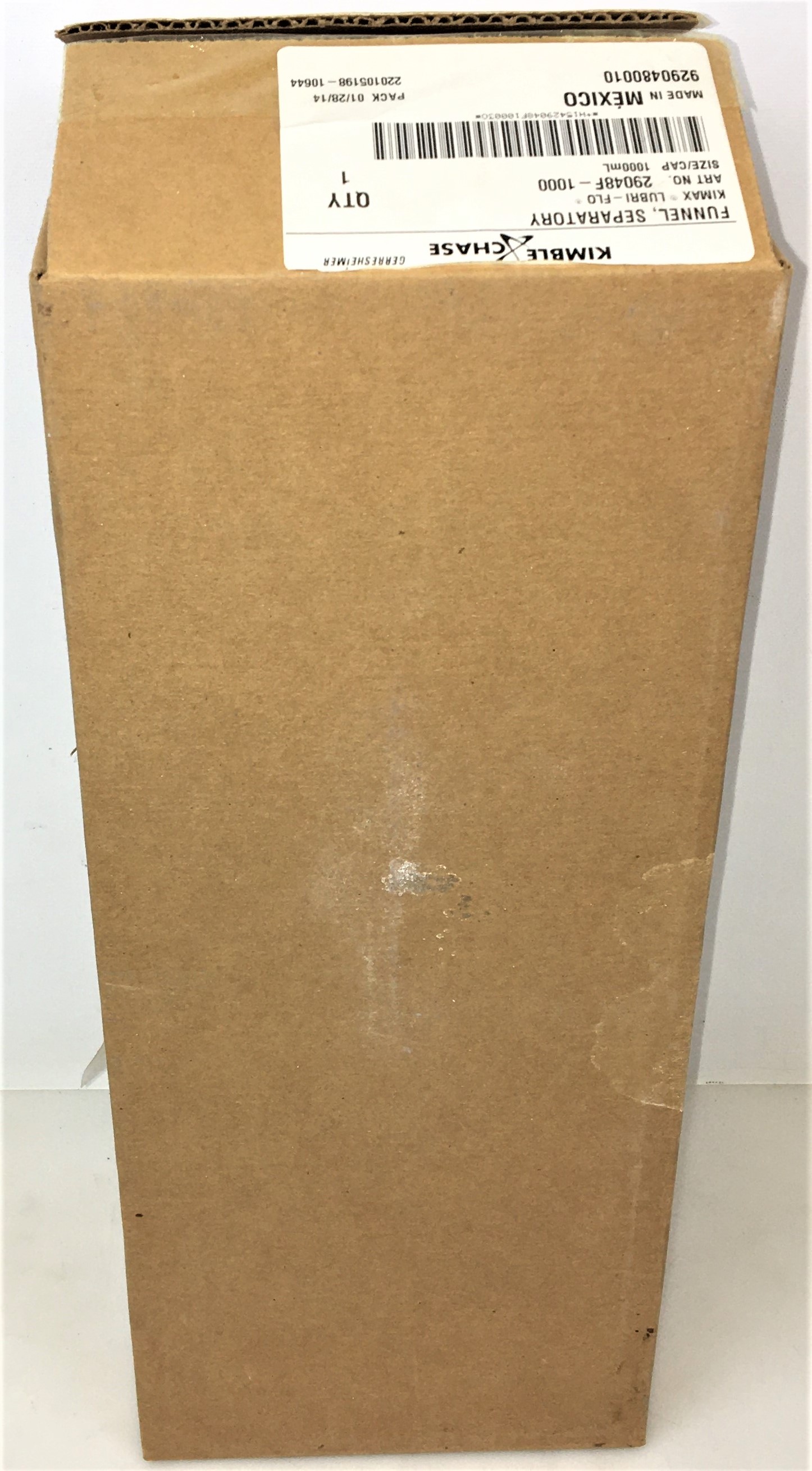 Used Corning or Kimble Squibb Separatory Funnel - 1000mL