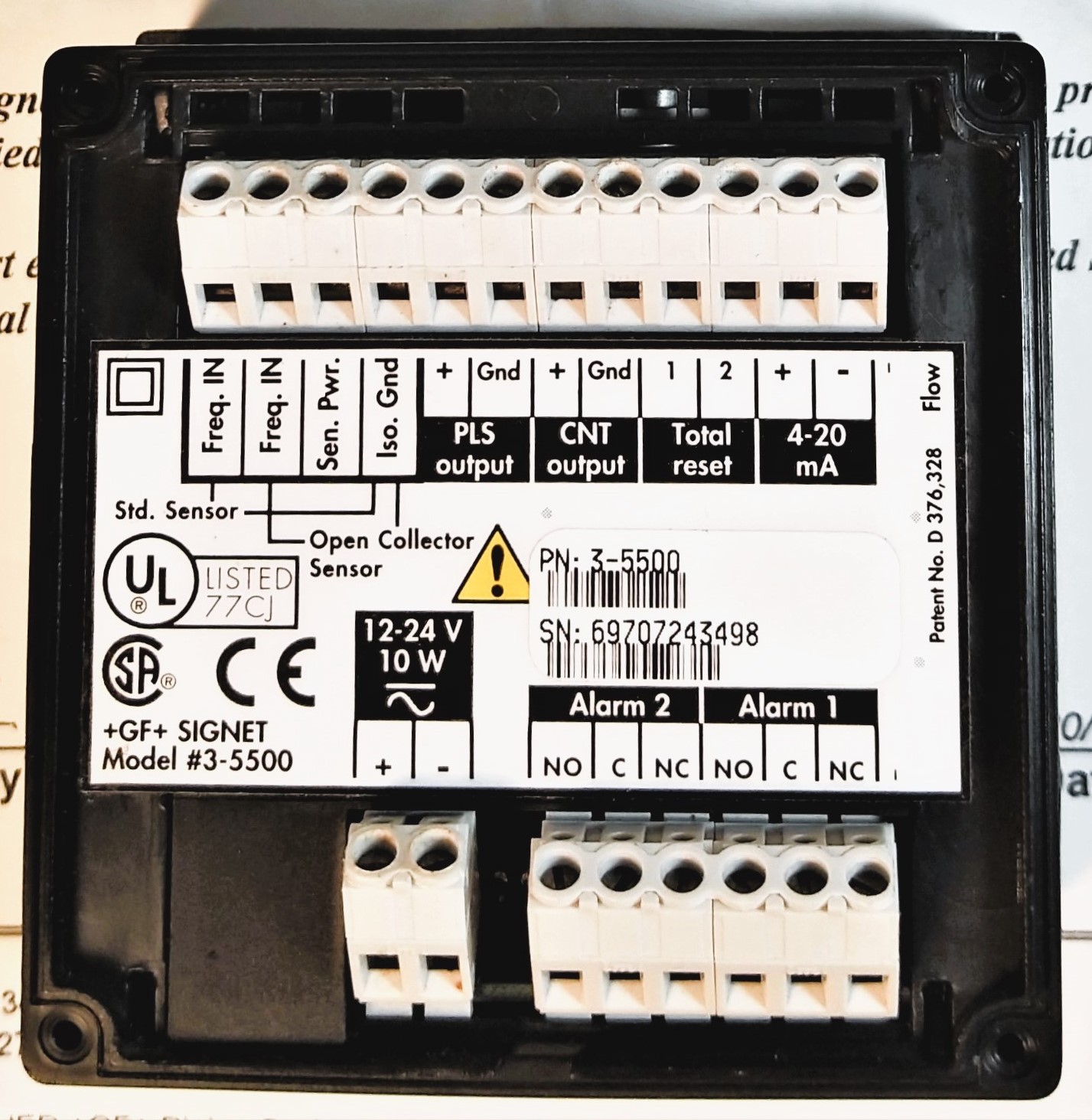 New Open Box GF Signet 3-5500 Flow Monitor with Certificate