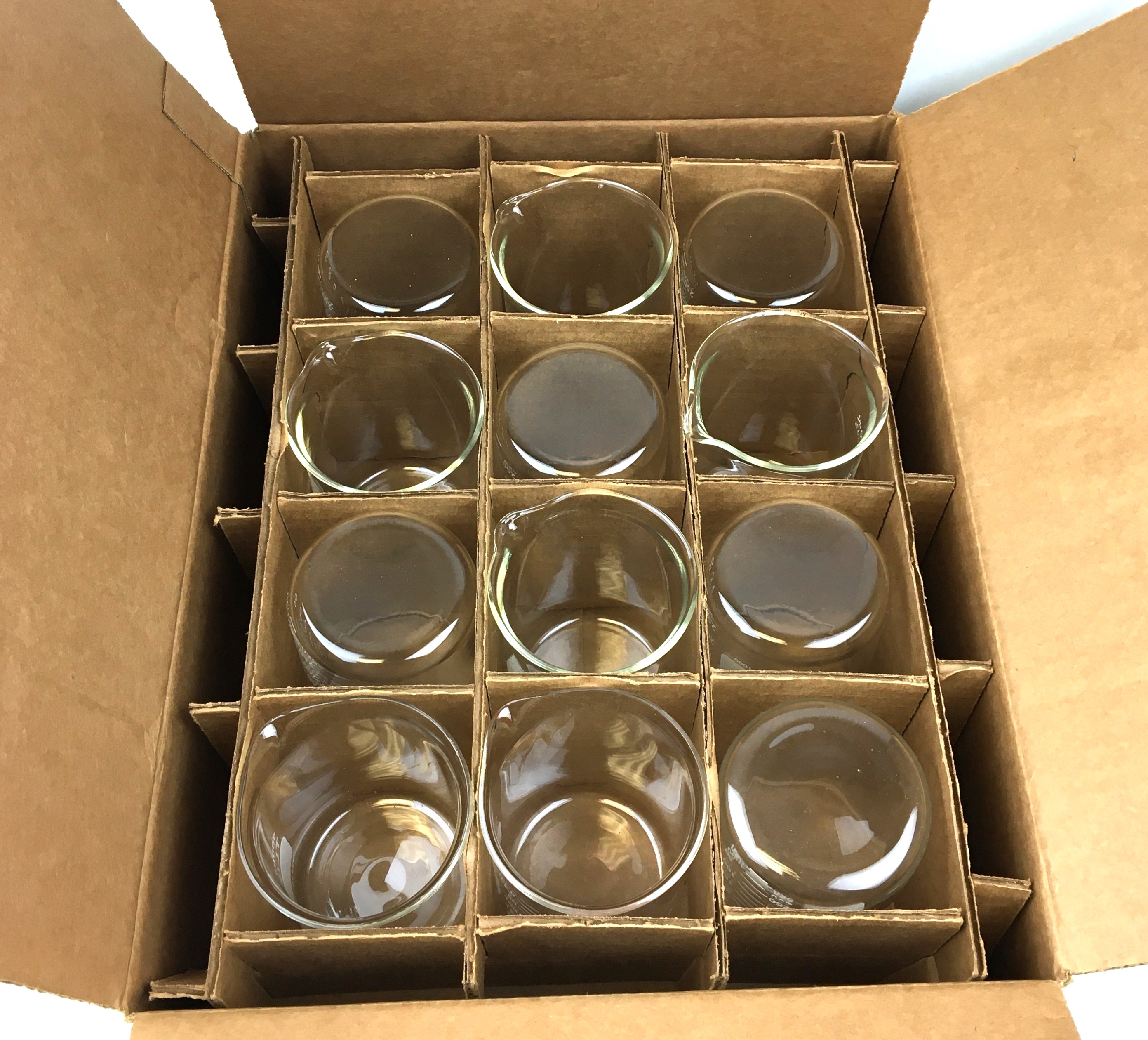 Used Corning PYREX and Kimble KIMAX (and Equivalent) Beakers - Various Volumes