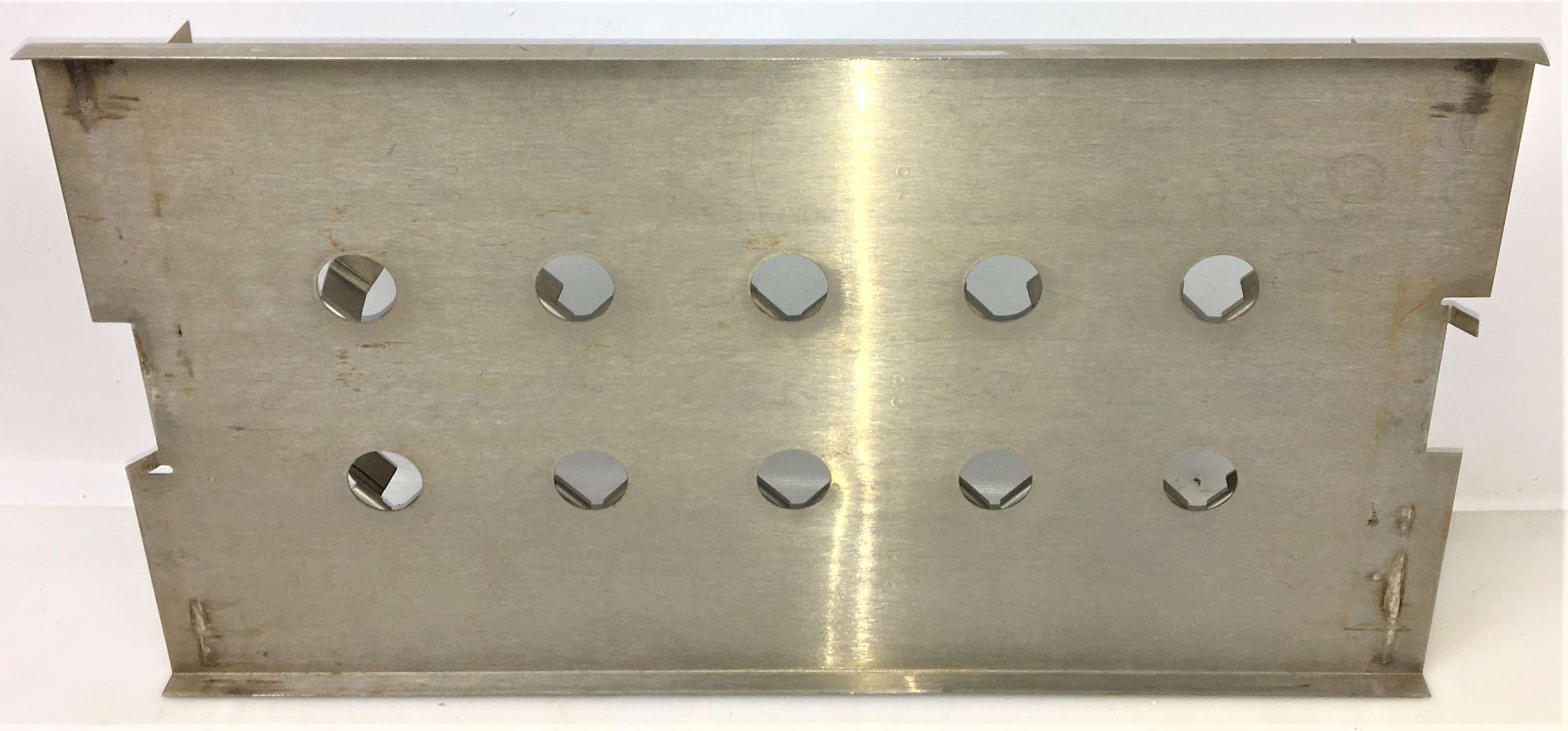 Used Flask Holder Platform Attachment for Shaker with 18 x 125mL Flask Clamps - 18" x 10"