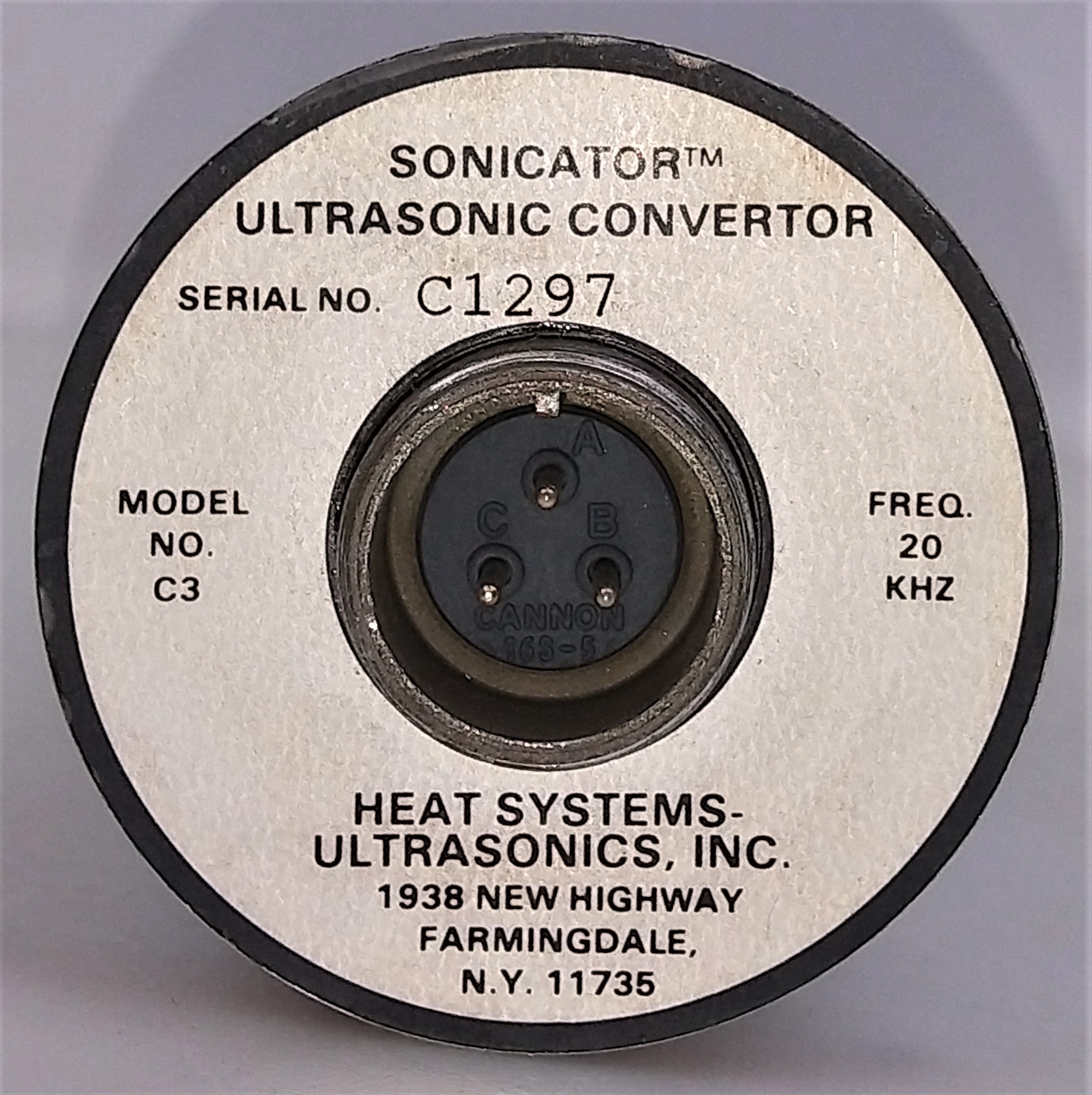 Used Heat-Systems Ultrasonics C3 Convertor Probe with Assorted Tips for Homogenizer