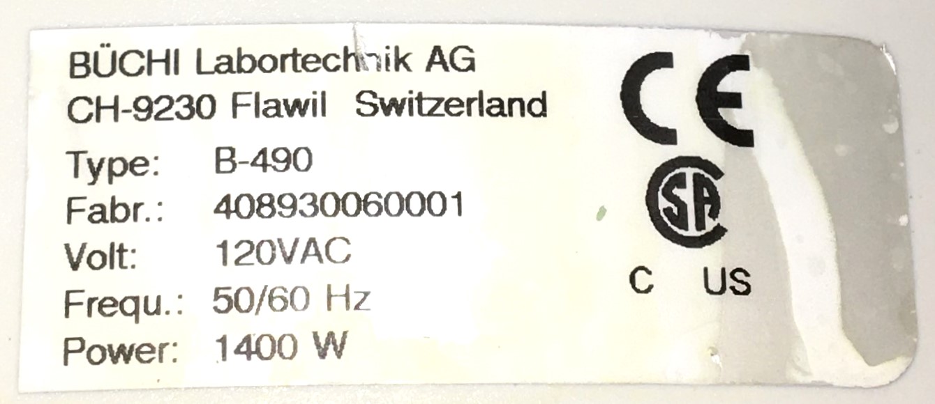 Used Buchi Rotavapor R-200 Rotary Evaporator System - COMPLETE