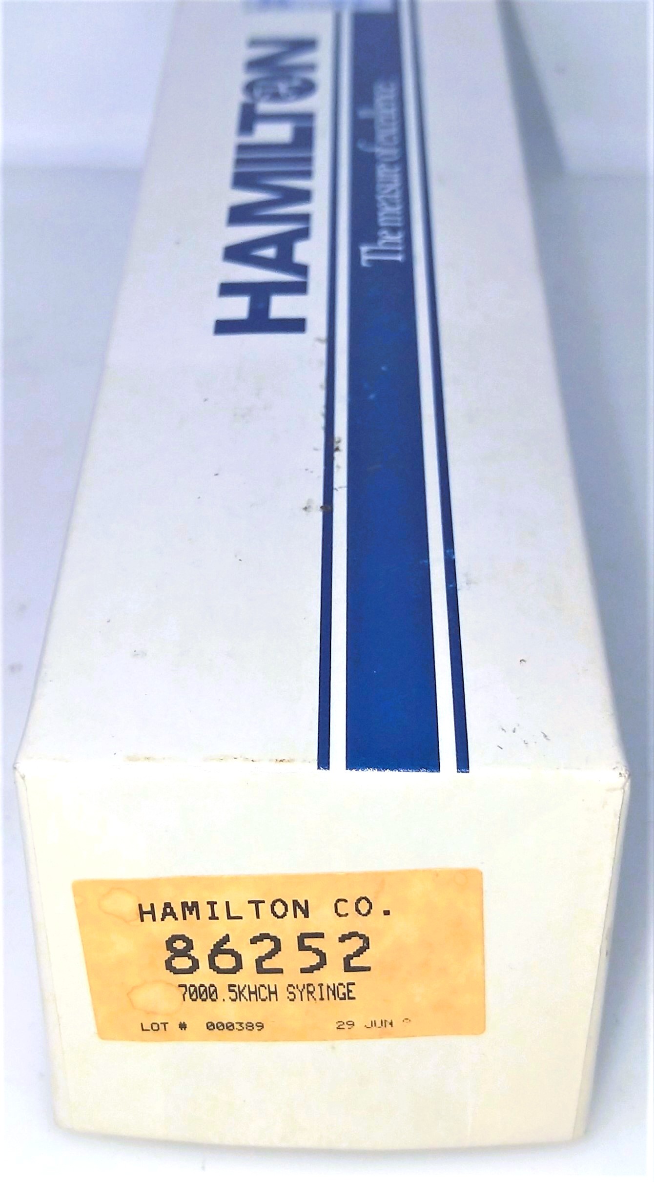 New Open Box Hamilton 86252 Microliter (#7000.5) Injection Syringe with Chaney Adapter (0.5μL)