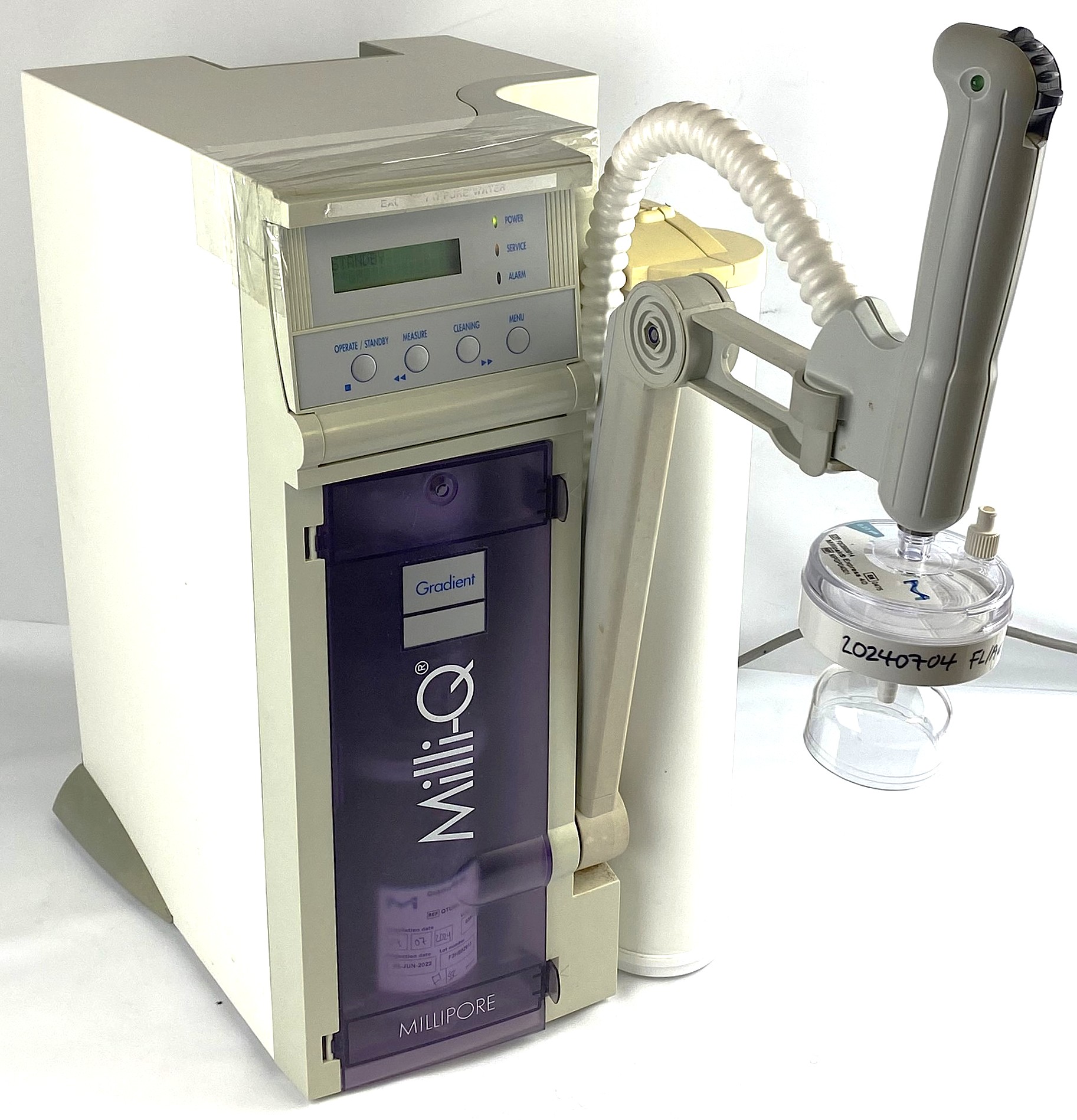 Used Millipore Milli-Q Gradient A10 Water Purifier with Q-Pod Dispenser