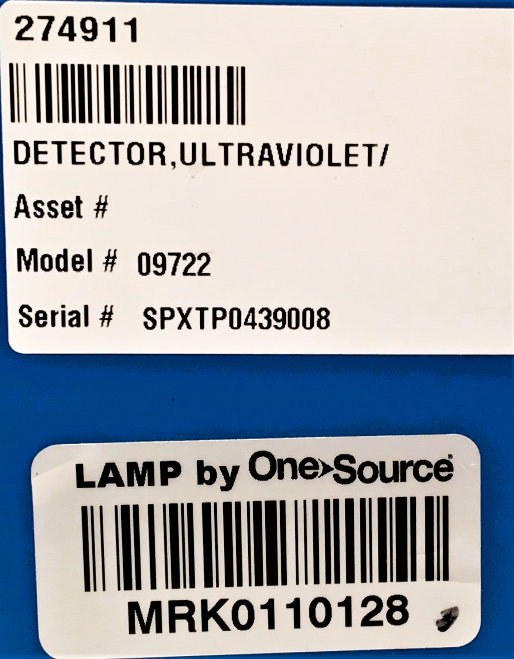 New Open Box ECOM LCD 2071.3 Fixed Wavelength UV Detector