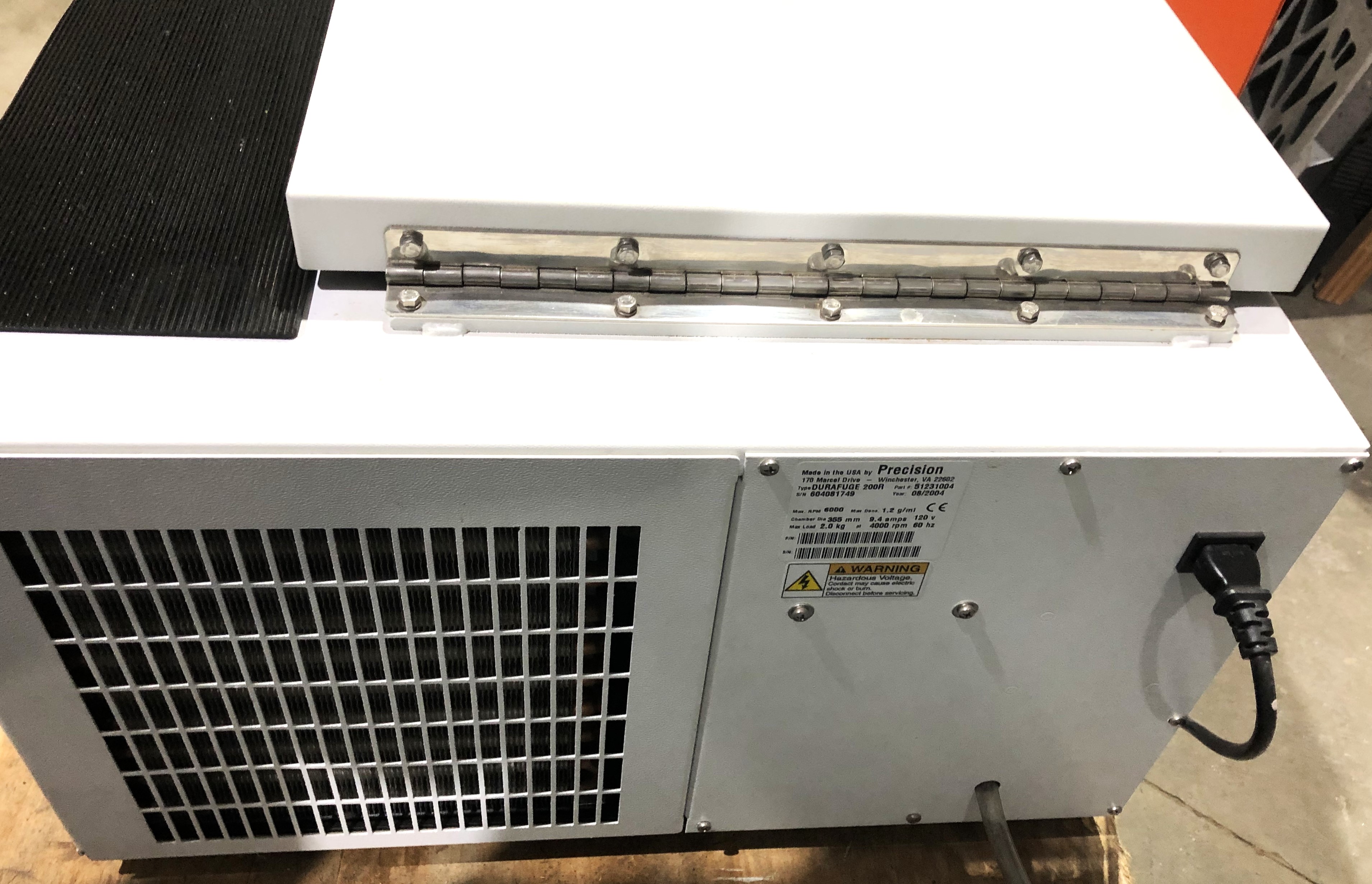 Used Precision Durafuge 200R Refrigerated Centrifuge with Rotor and Accessories (4 x 190mL)