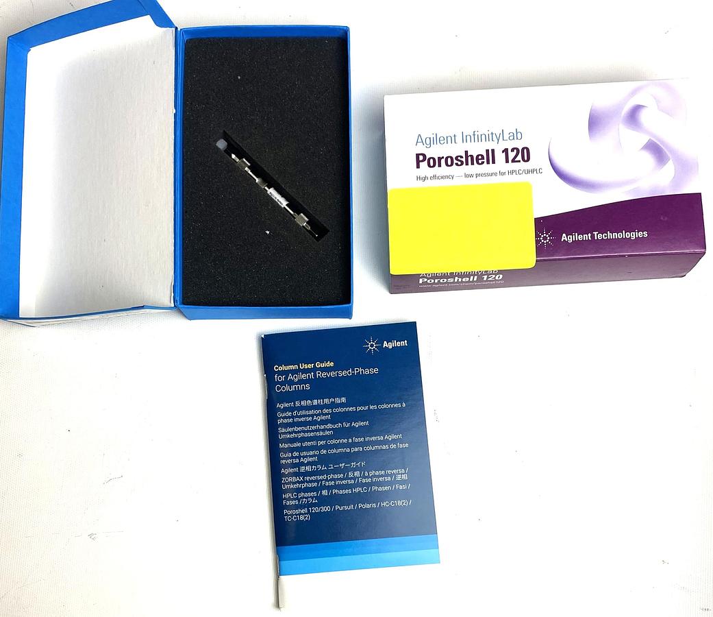 New Open Box Agilent InfinityLab Poroshell 120 EC-C18 (699975-902) HPLC Column (4.6mm x 50mm x 2.7µm)