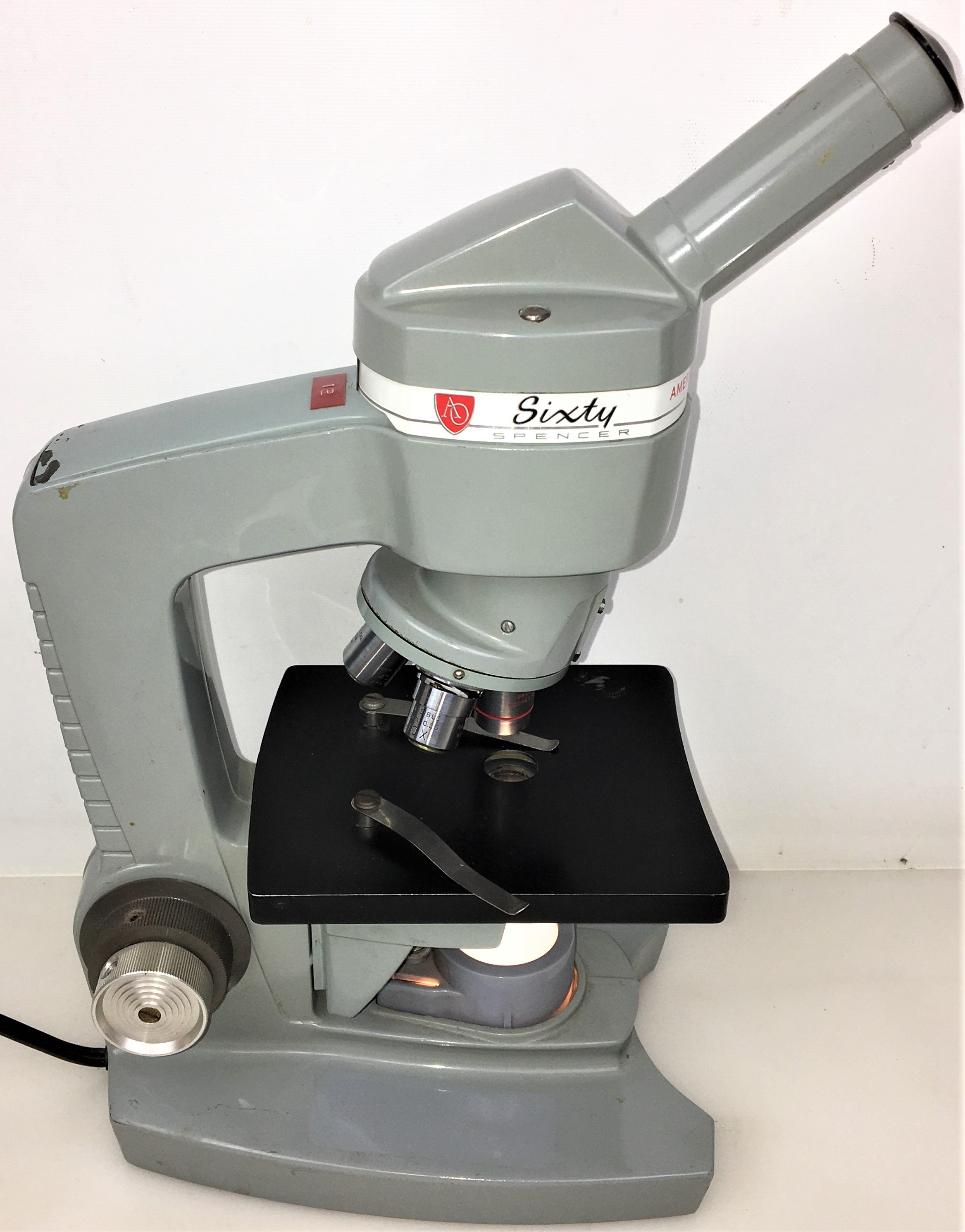Used American Optical Spencer Sixty Monocular Microscope - 100X to 970X