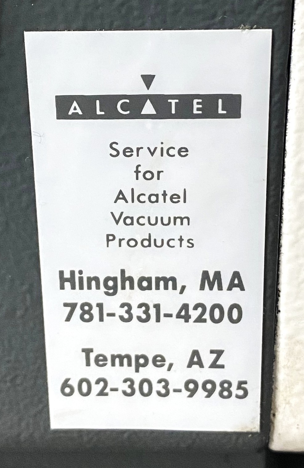 Used Alcatel 2005 SD Rotary Vacuum Pump (3.8cfm)