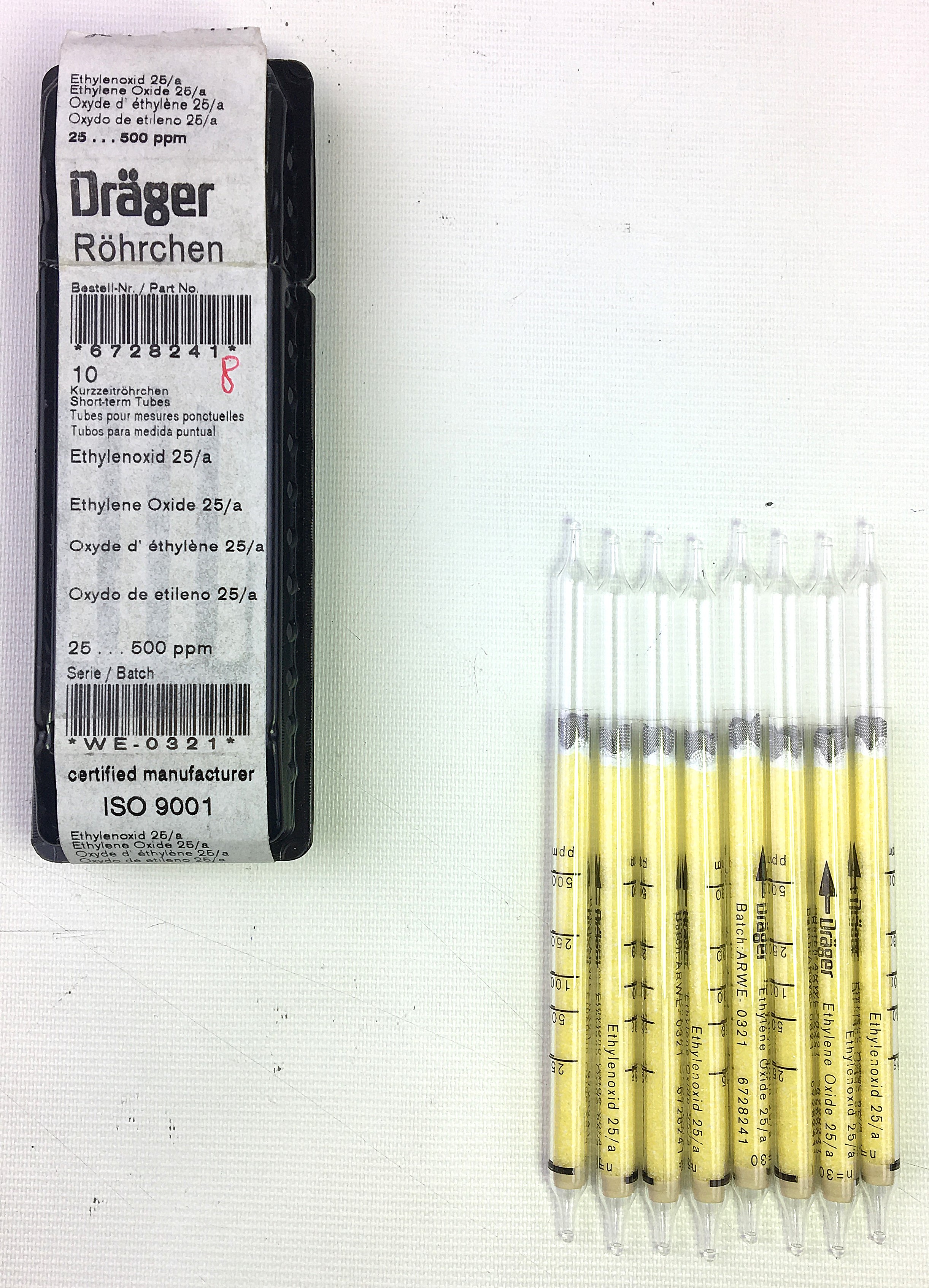 Used Drager Accuro Multi-Gas Detector Pump with Assorted Tubes