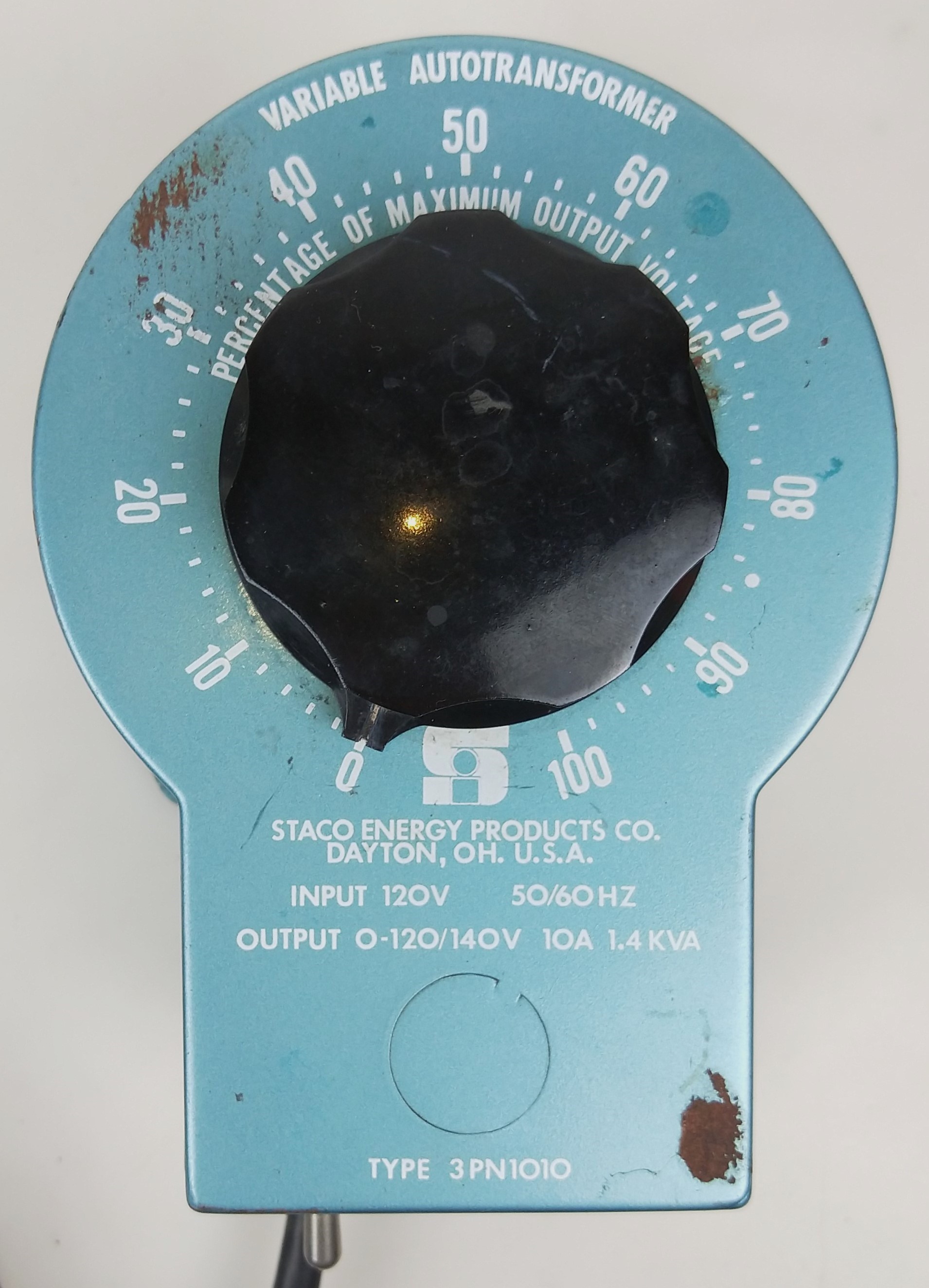Used Staco 3PN1010 Variable Autotransformer