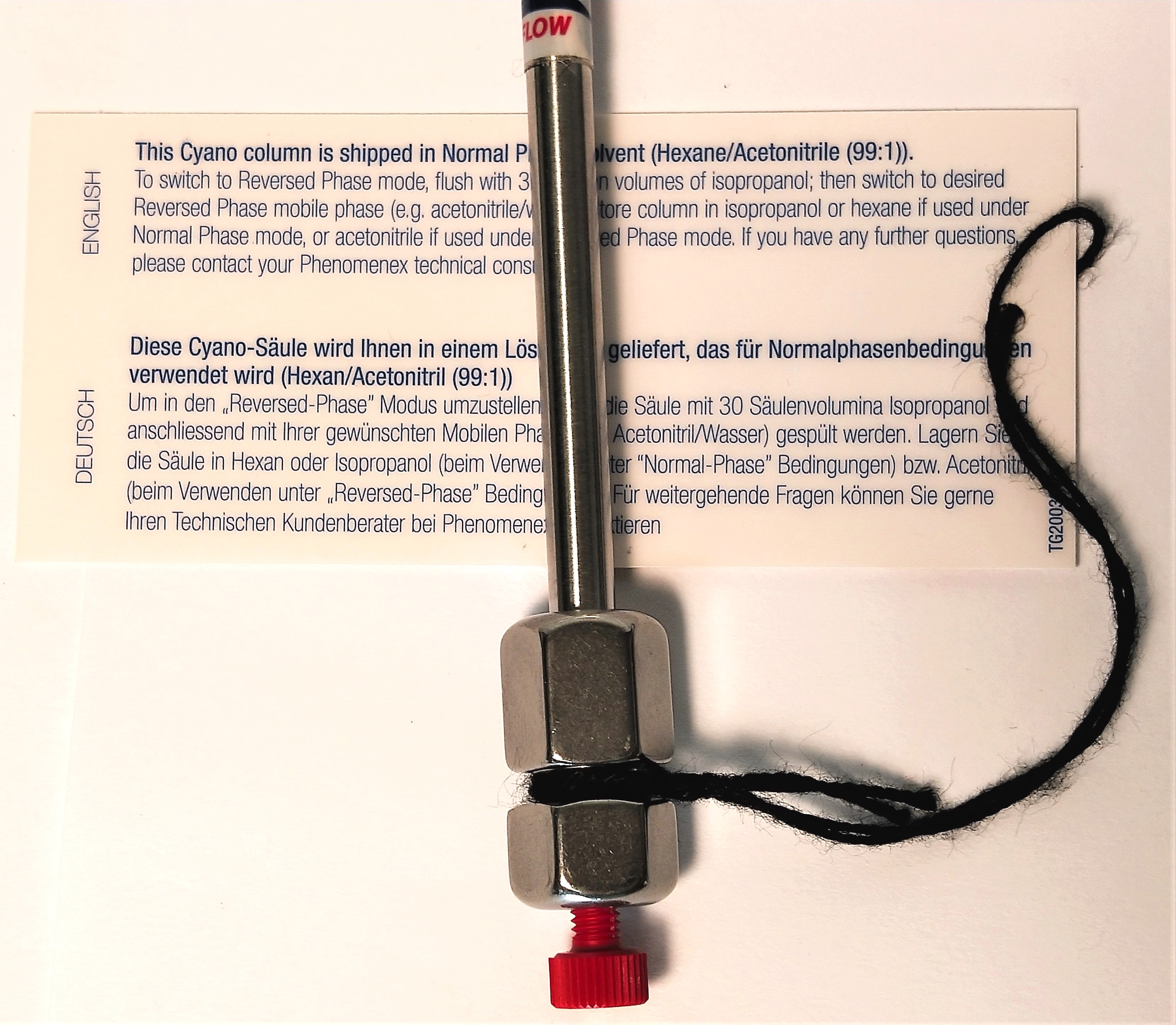 New Open Box Phenomenex Luna CN (00G-4255-E0) LC Column (25 cm × 4.6 mm x 5µm)