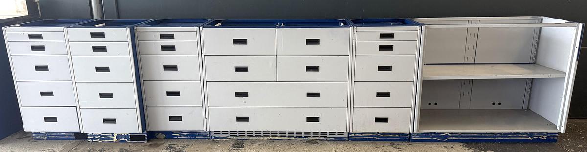 Used Metal Laboratory Cabinetry (Priced/Linear Ft)