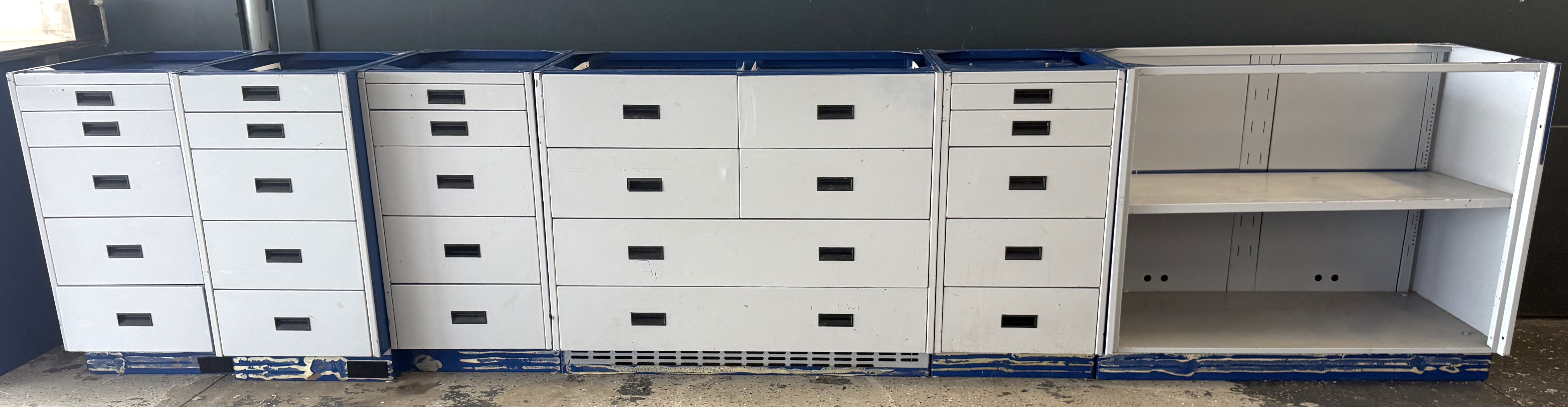 Used Metal Laboratory Cabinetry (Priced/Linear Ft)