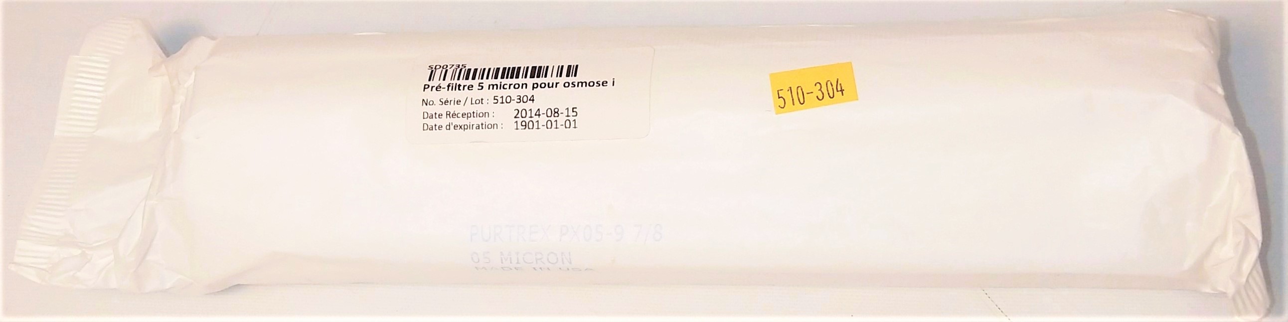 New Open Box GE Purtrex PX05-9 7/8 Sediment Depth Cartridge Filter - 5 Micron (Pack of 4)