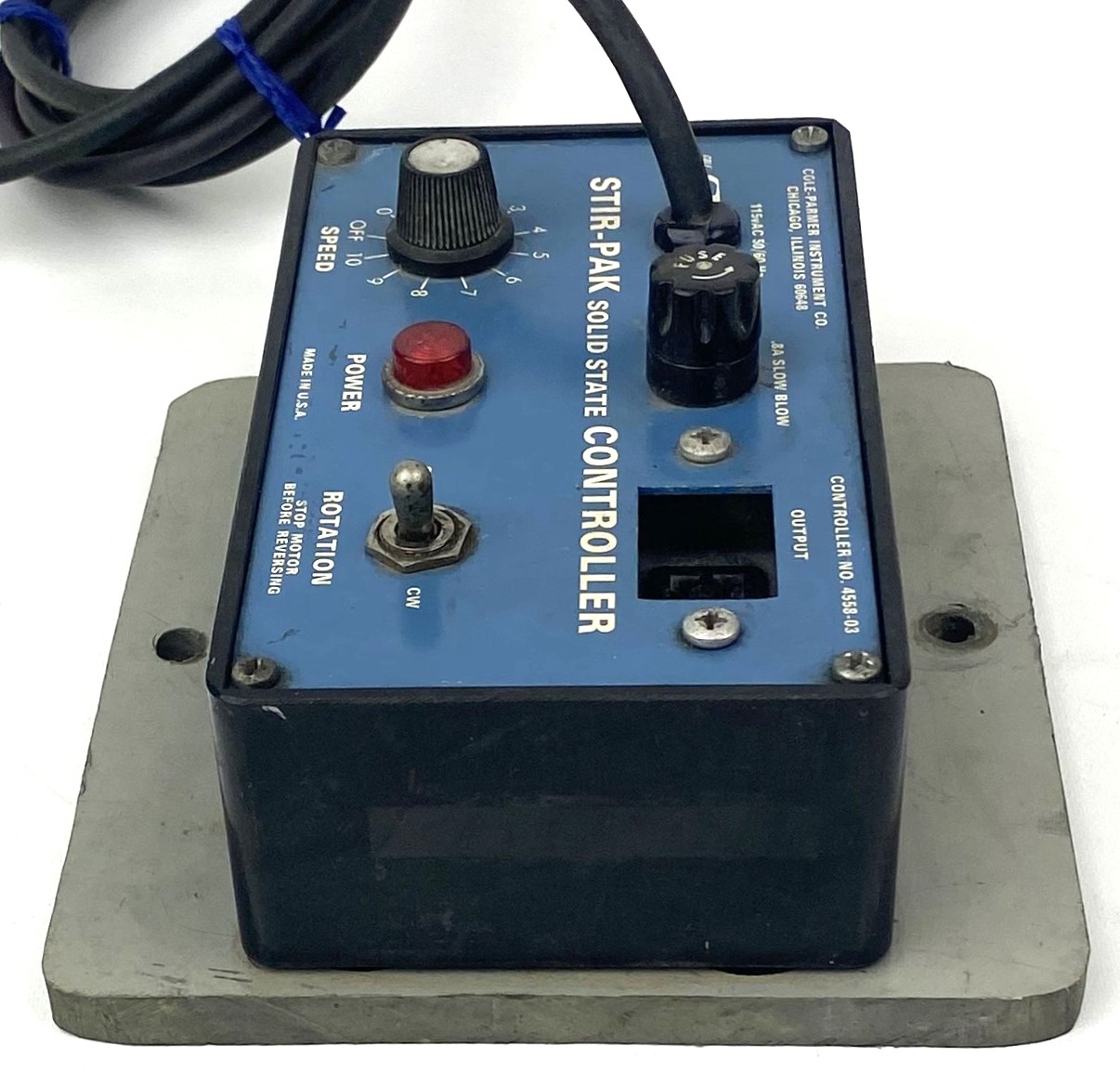 Used Cole-Parmer Stir-Pak 4558-03 Solid State Speed Control