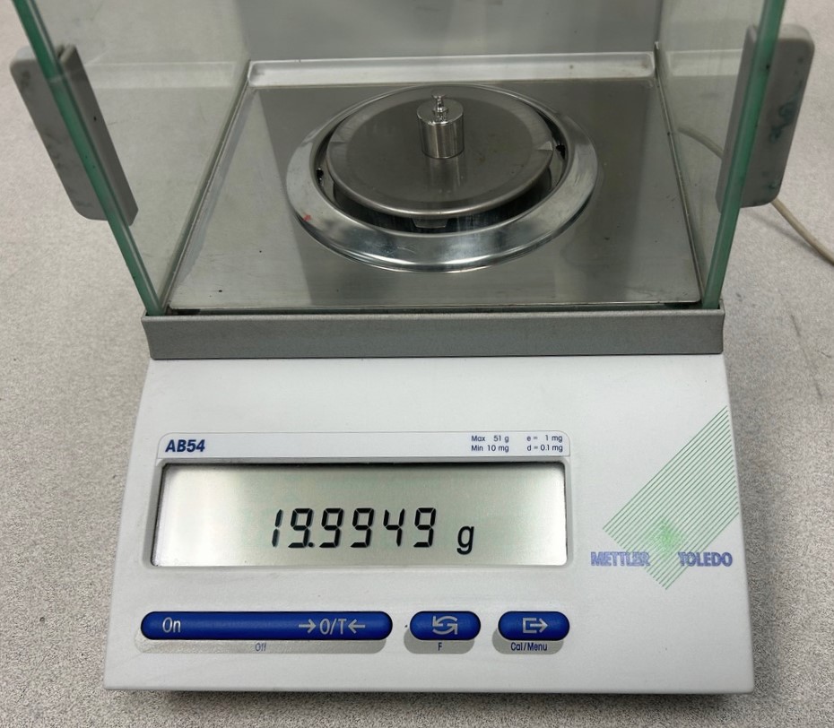 Used Mettler Toledo AB54 Analytical Balance (51g x 0.0001g)