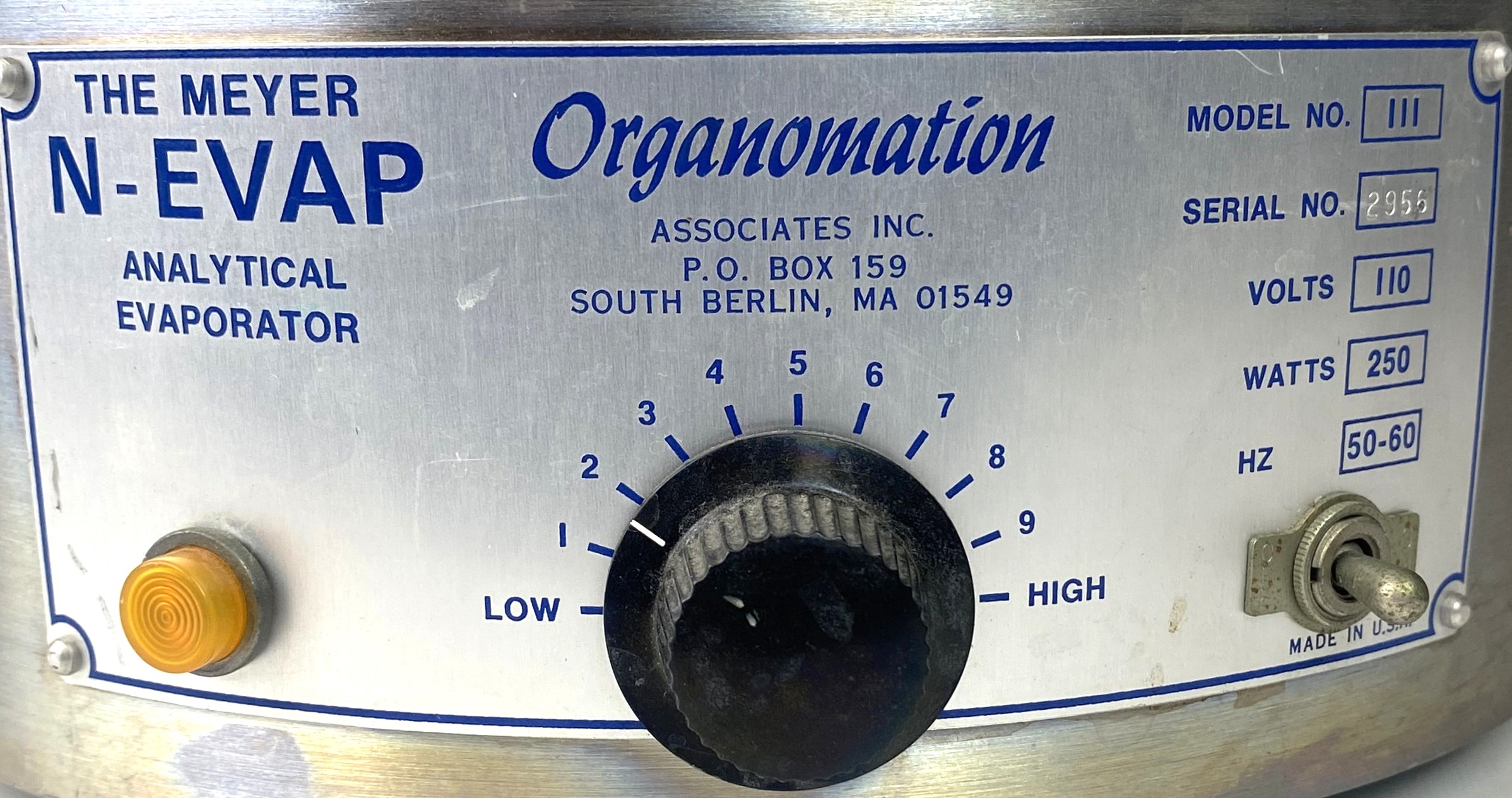 Used Organomation N-Evap 111 Nitrogen Evaporator