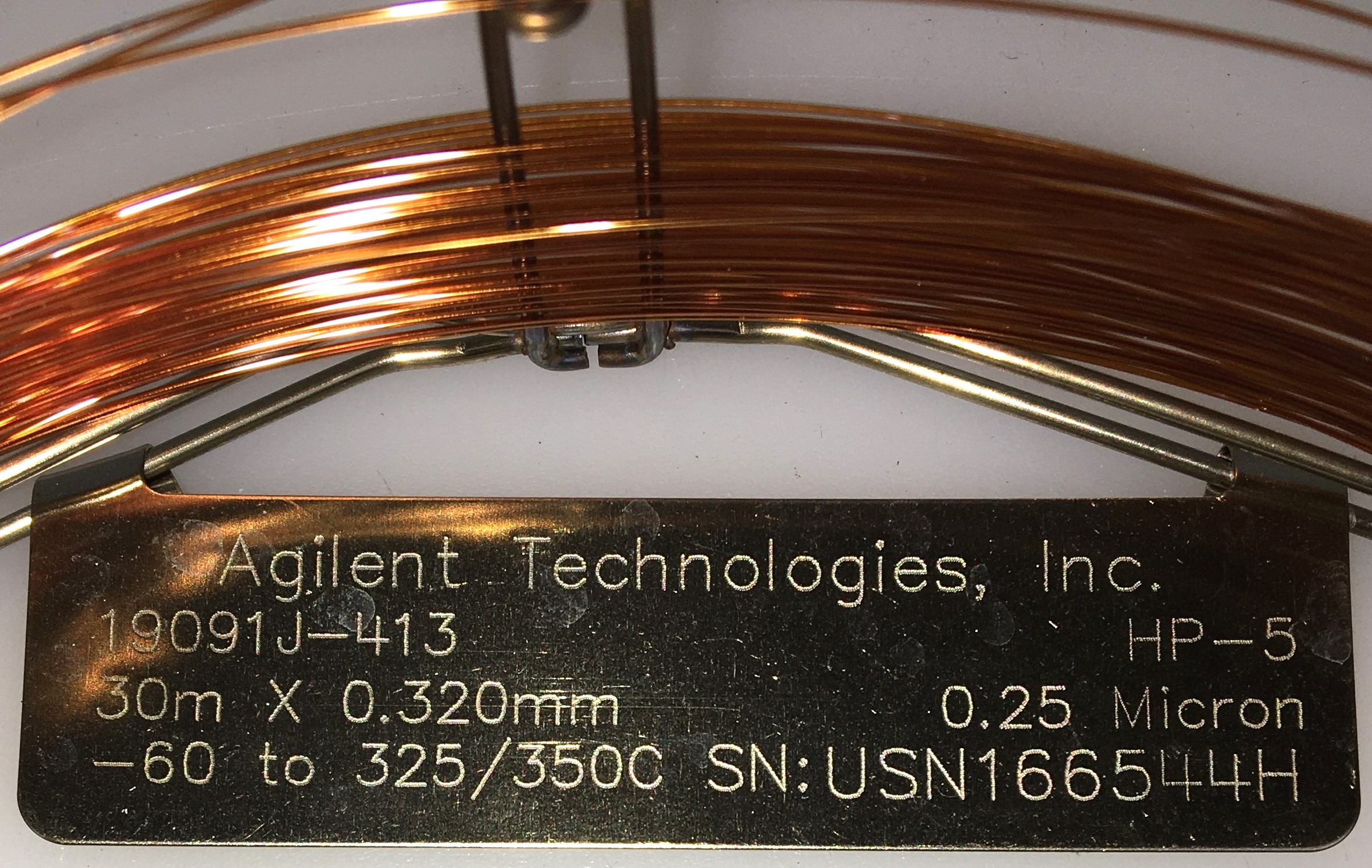 Used Agilent HP-5 (19019J-413) Capillary Column (30M x 0.32mm x 0.25µm)