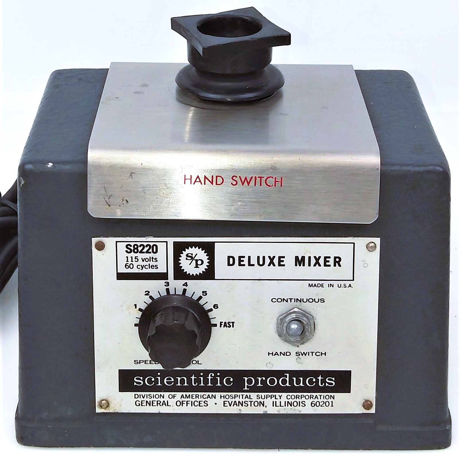 Used Scientific Products Deluxe S8220 Vortex Mixer
