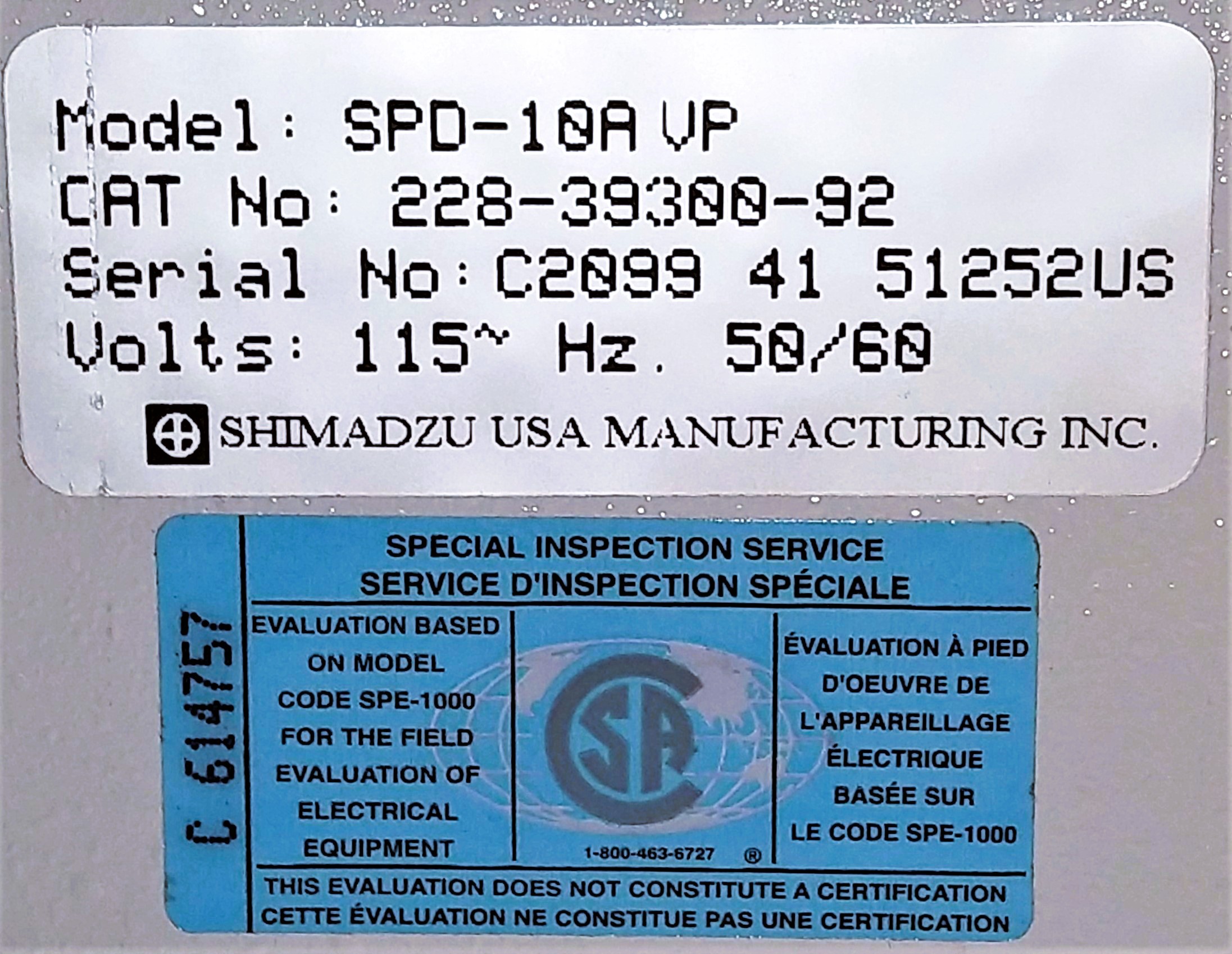 Used Shimadzu SPD-10A VP UV-Visible Detector