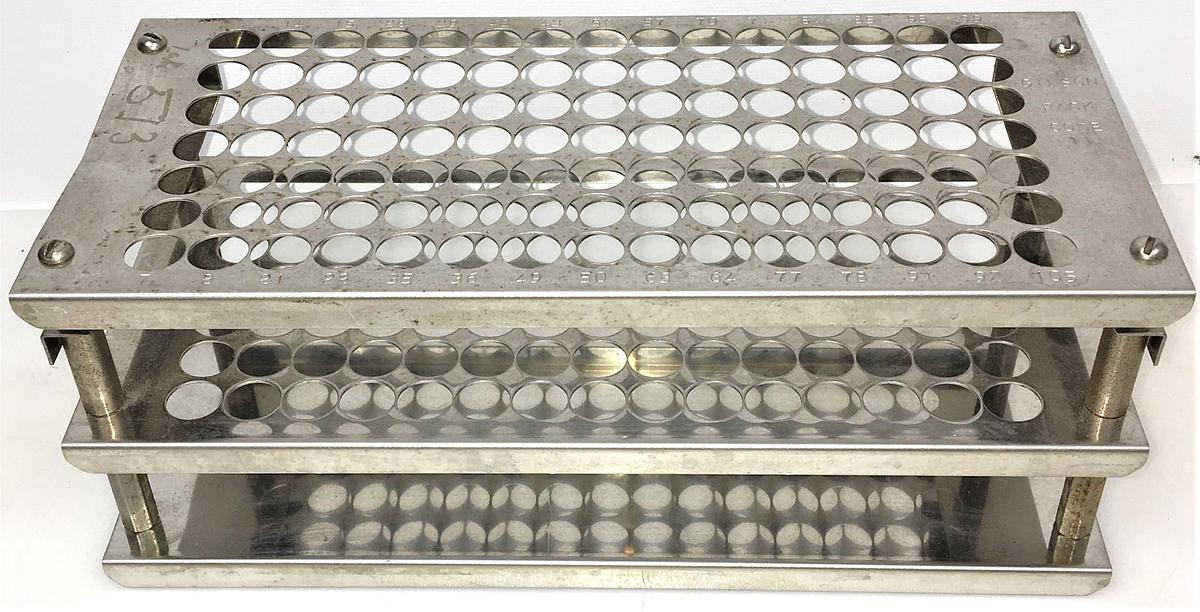 Used Gilson Code 11 Fraction Collector Rack (105 x 8mL)