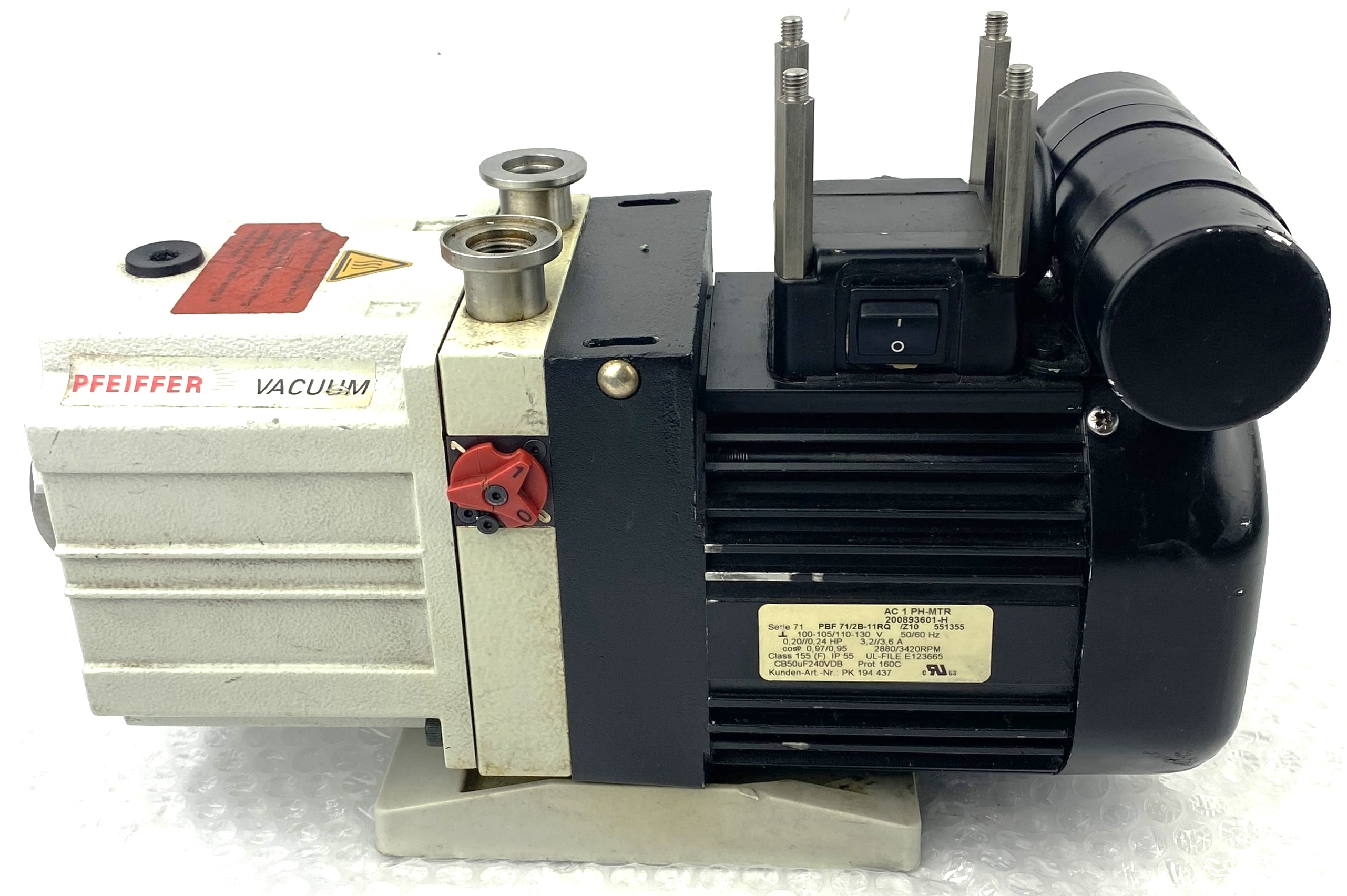 Used Pfeiffer DUO 2.5 (G3170-80025) Rotary Vacuum Pump (2.5cfm)