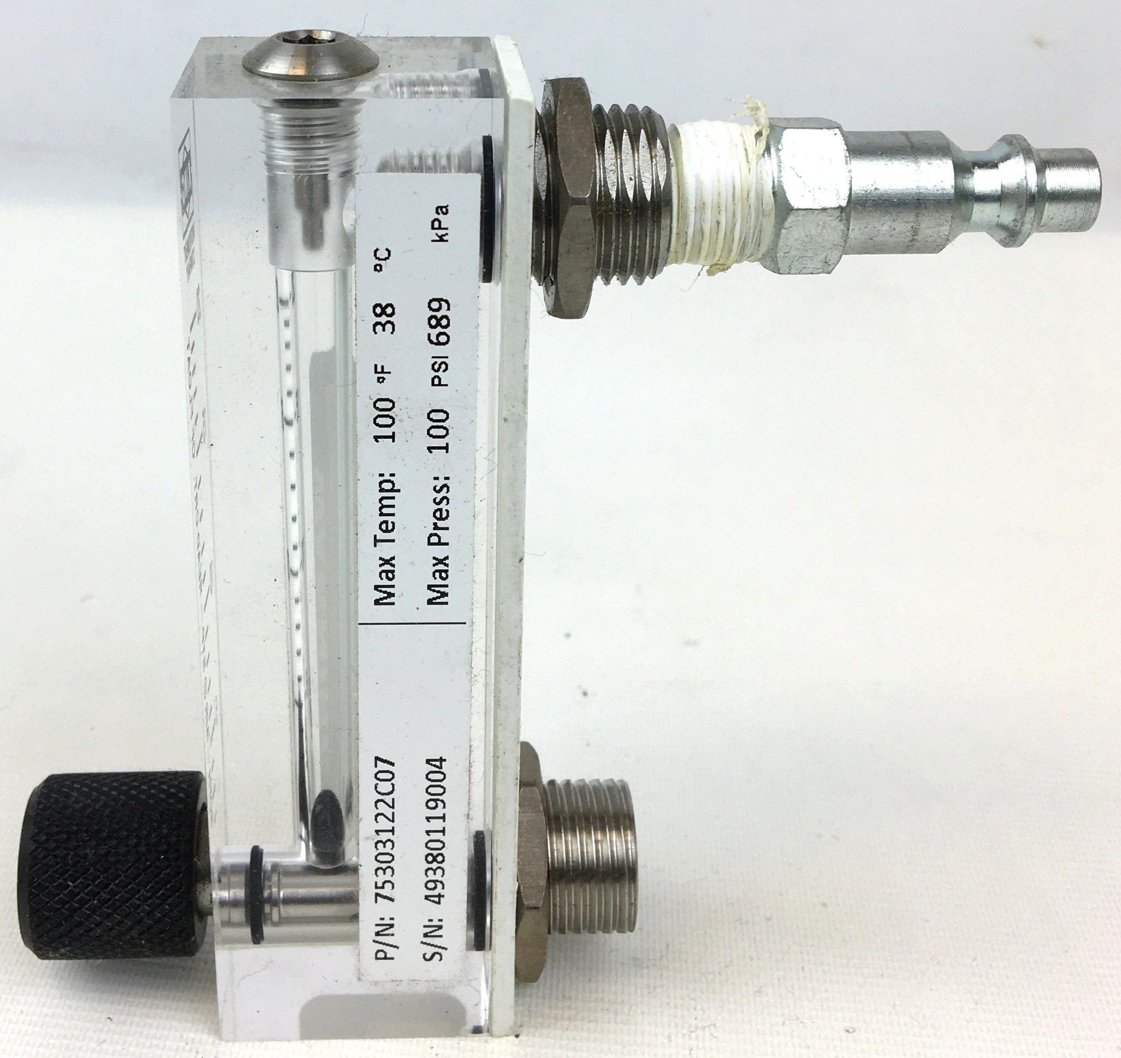 Used King 7530 Series Rotameter (75mm/3")
